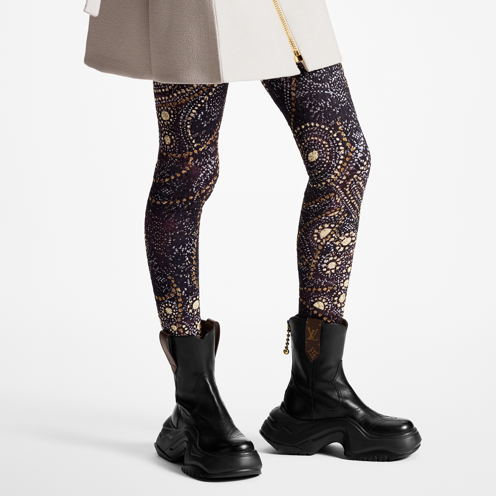 Floral Lace Leggings - 5