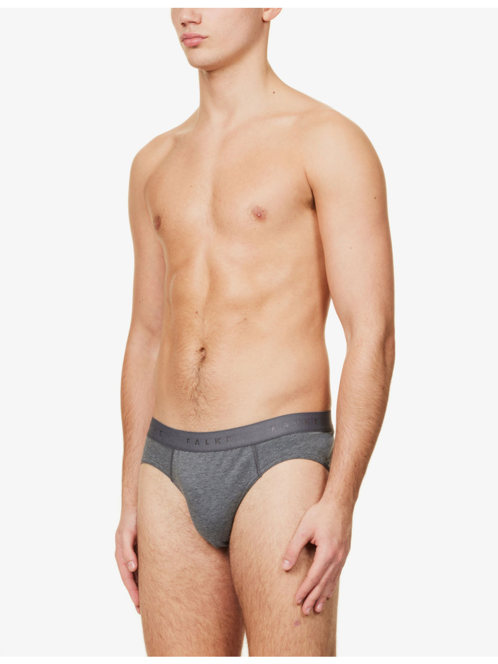 Tonal waistband pack of two stretch-cotton briefs - 2
