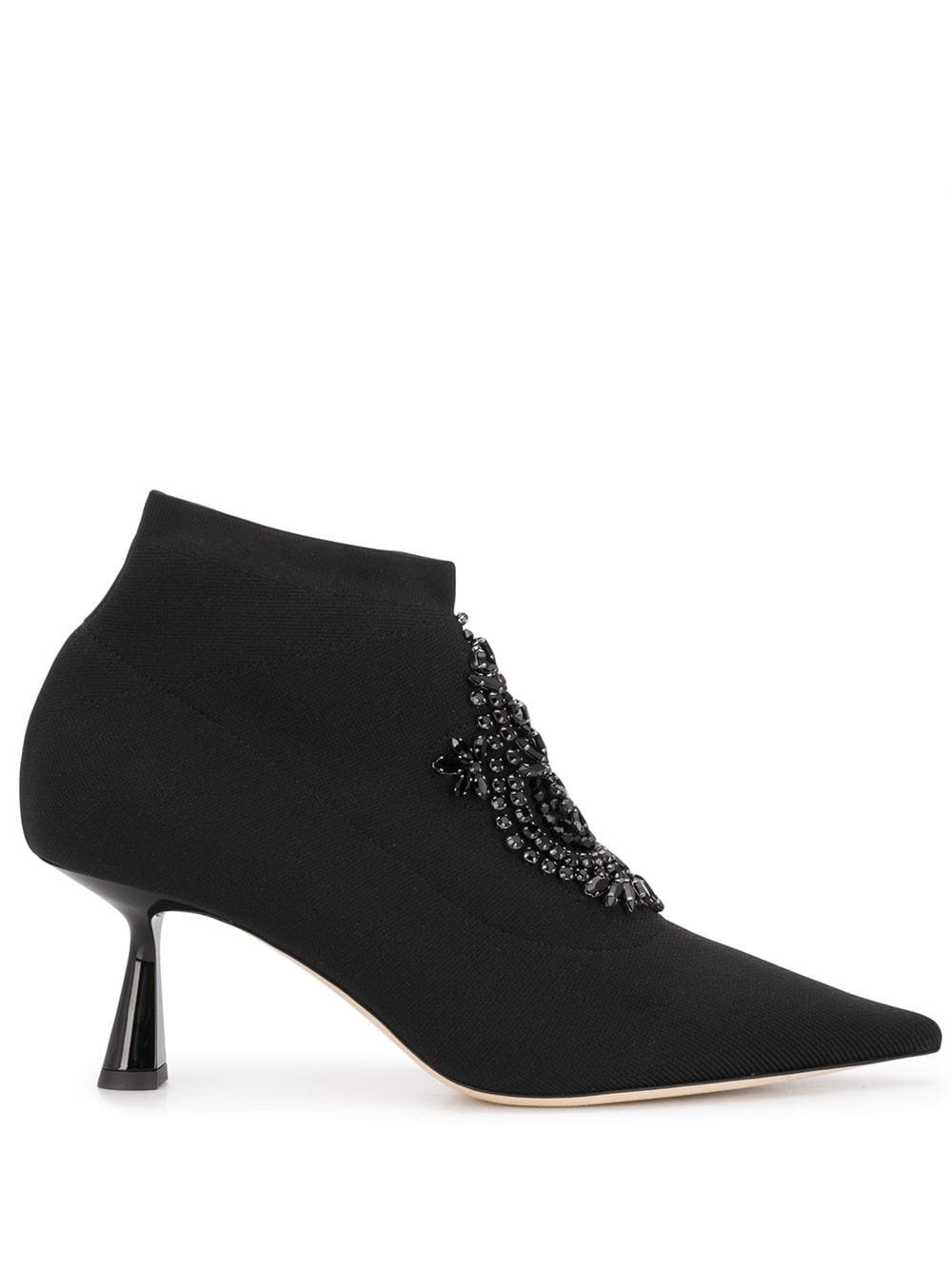 bead-detailing 70mm ankle boots - 1