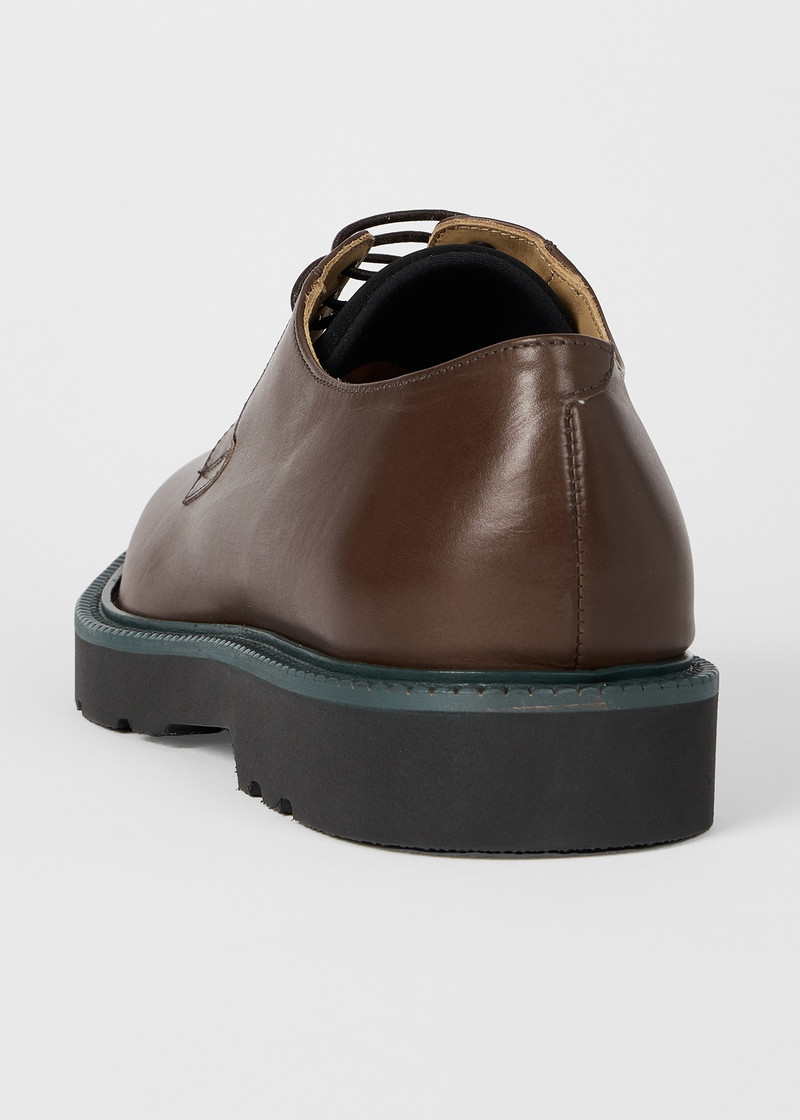 Brown Leather 'Ras' Shoes 4