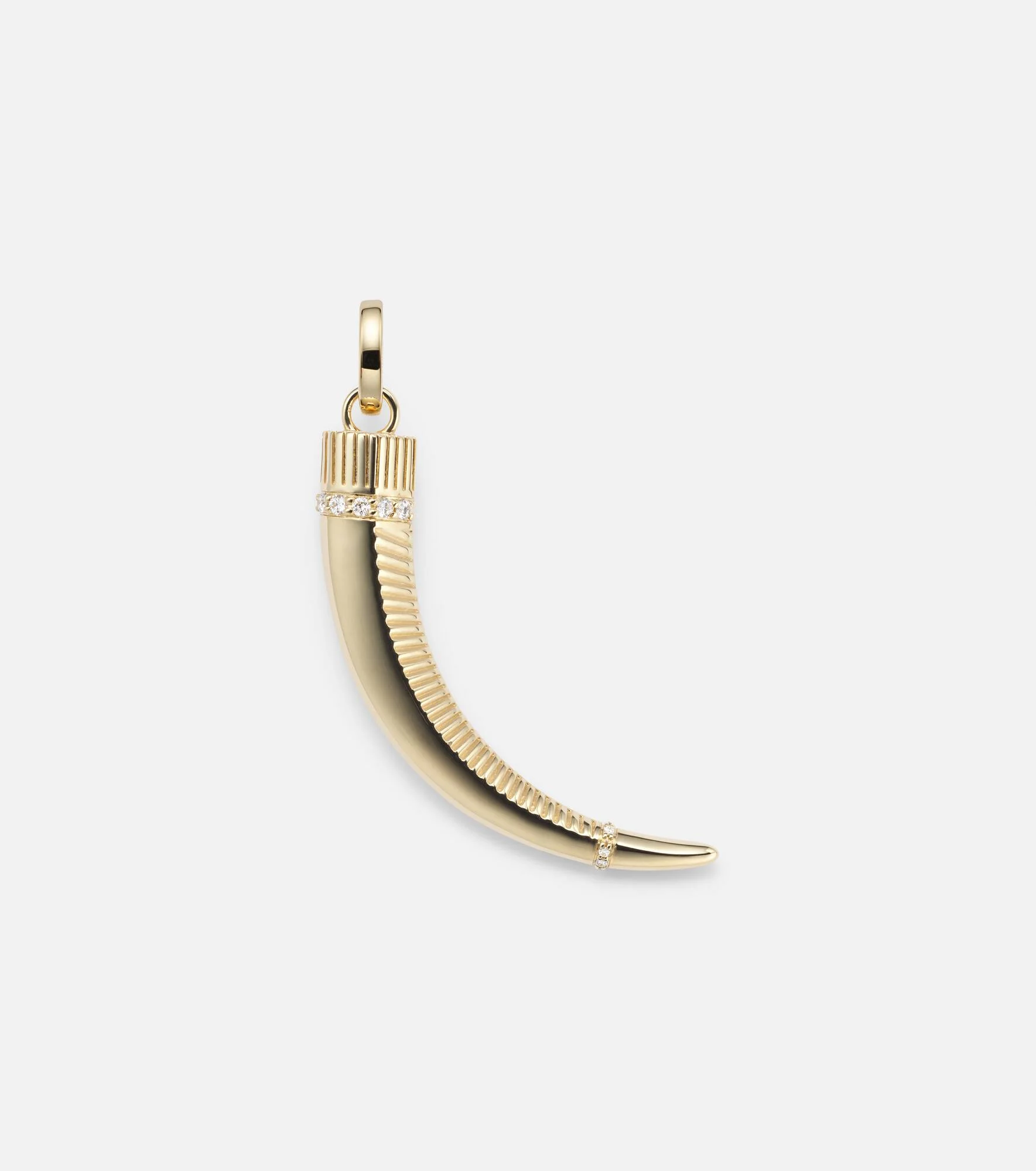 18kt gold pendant with diamonds - 1