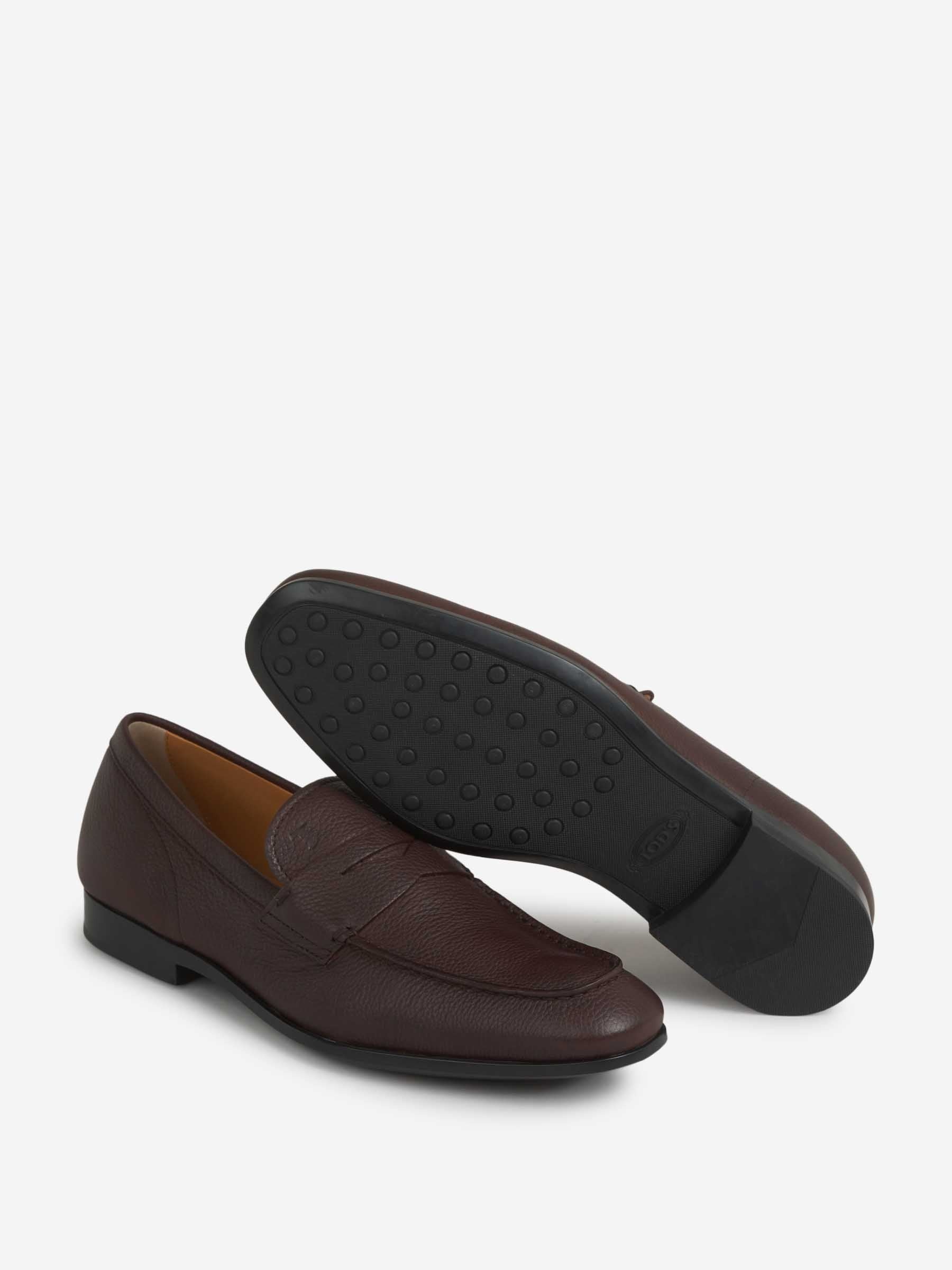 GRAINED LEATHER MOCCASINS - 4