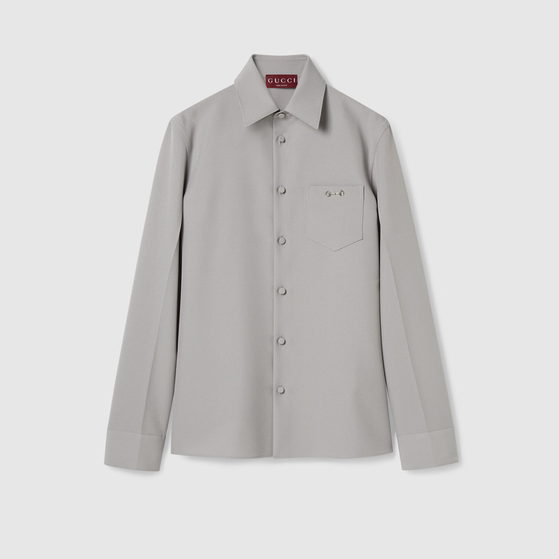 Technical panama shirt with Horsebit 1