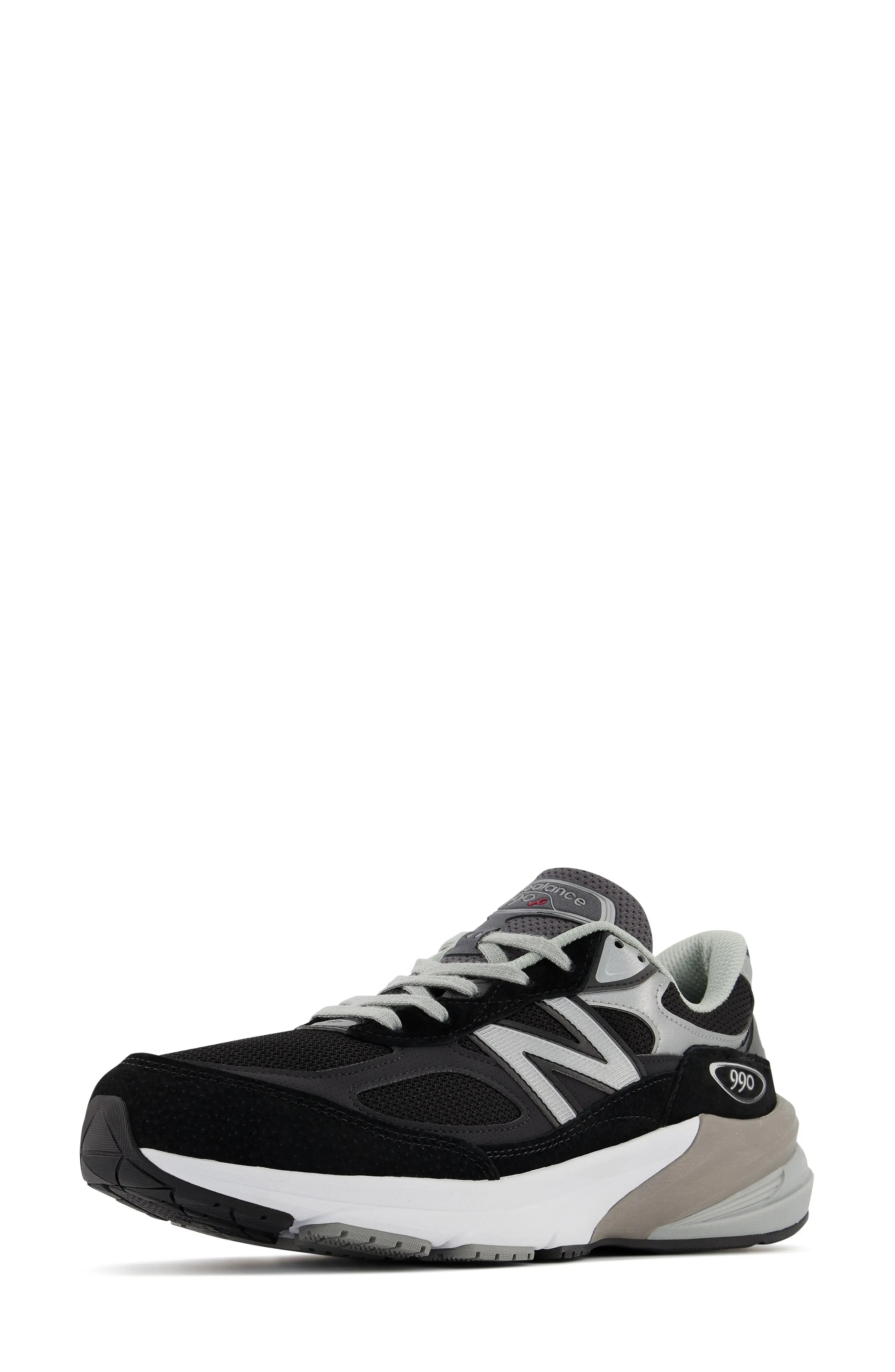 New Balance Made in USA 990 v6 Sneaker in Black/Black at Nordstrom - 7