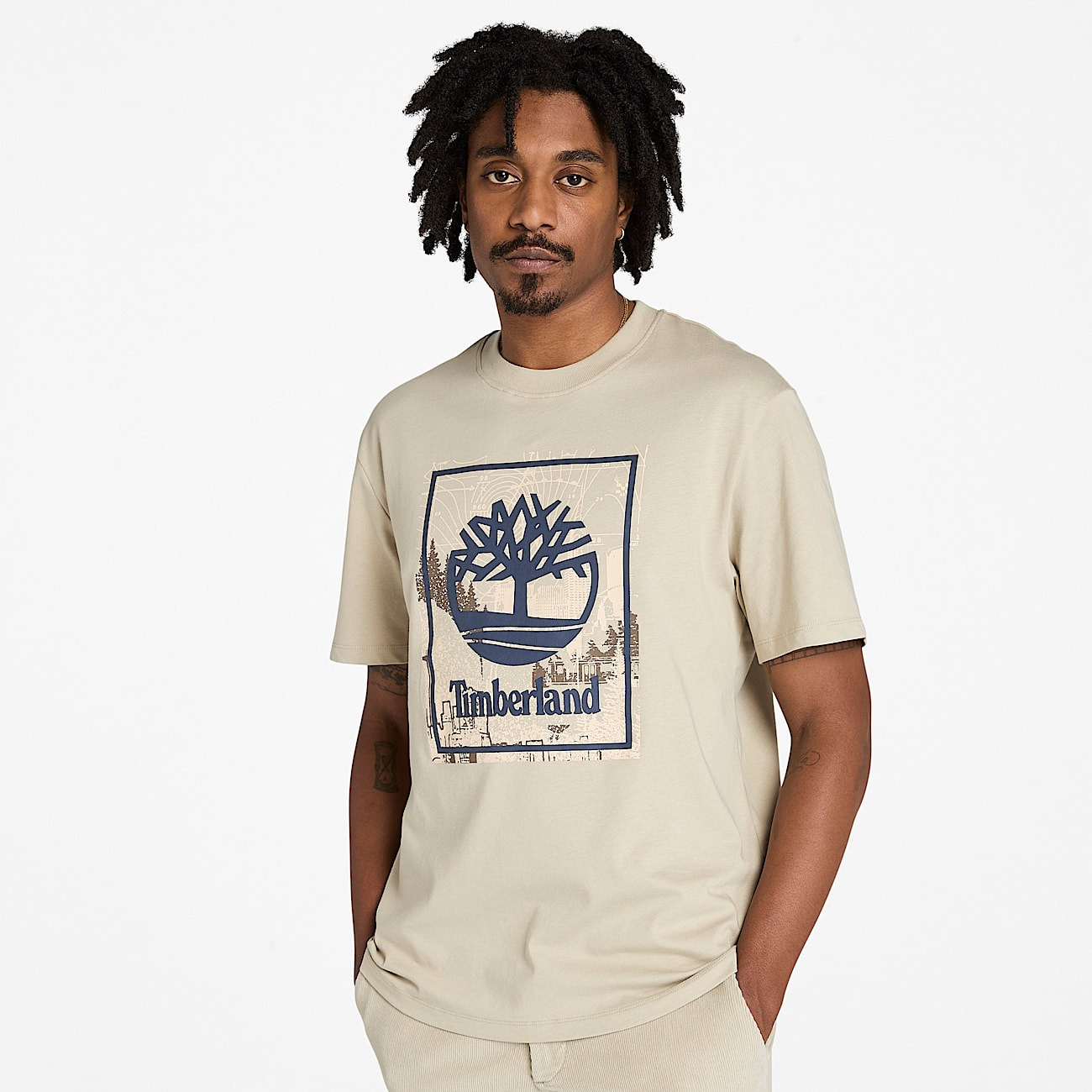 Men's Front Seasonal Stack Logo Graphic T-Shirt - 2