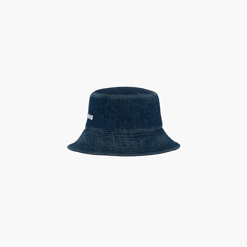 Miu Miu Denim bucket hat outlook