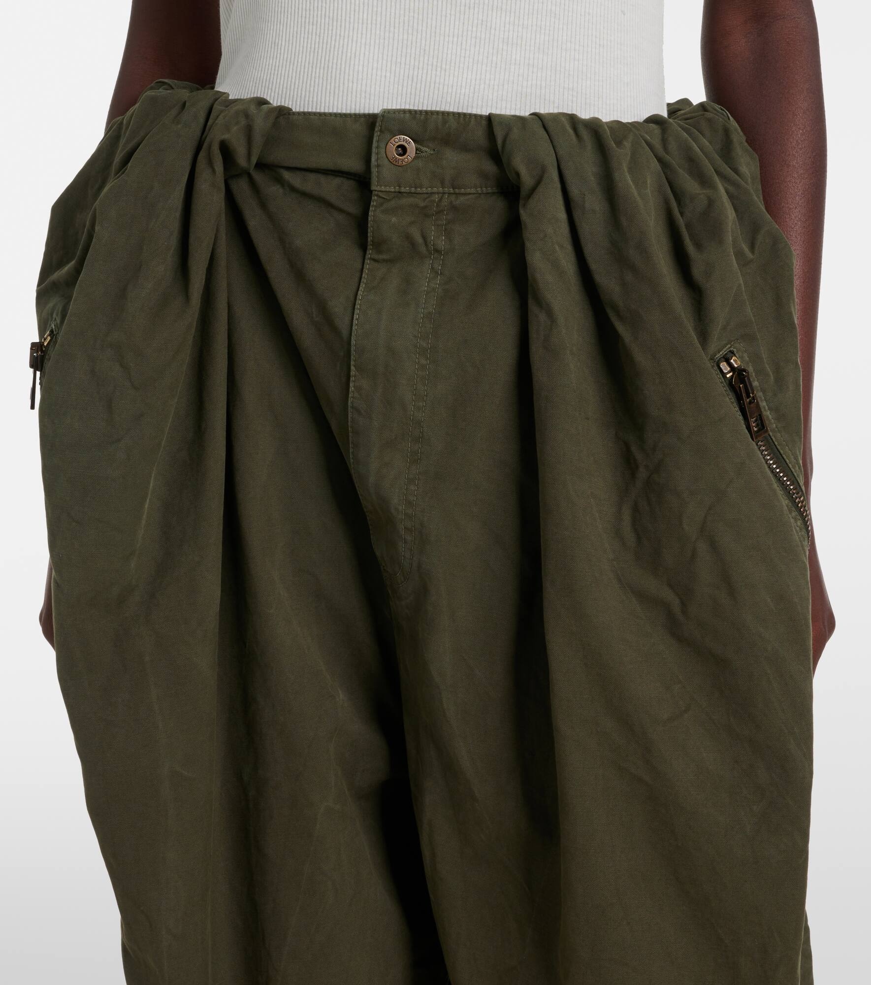 Cotton cargo pants - 4