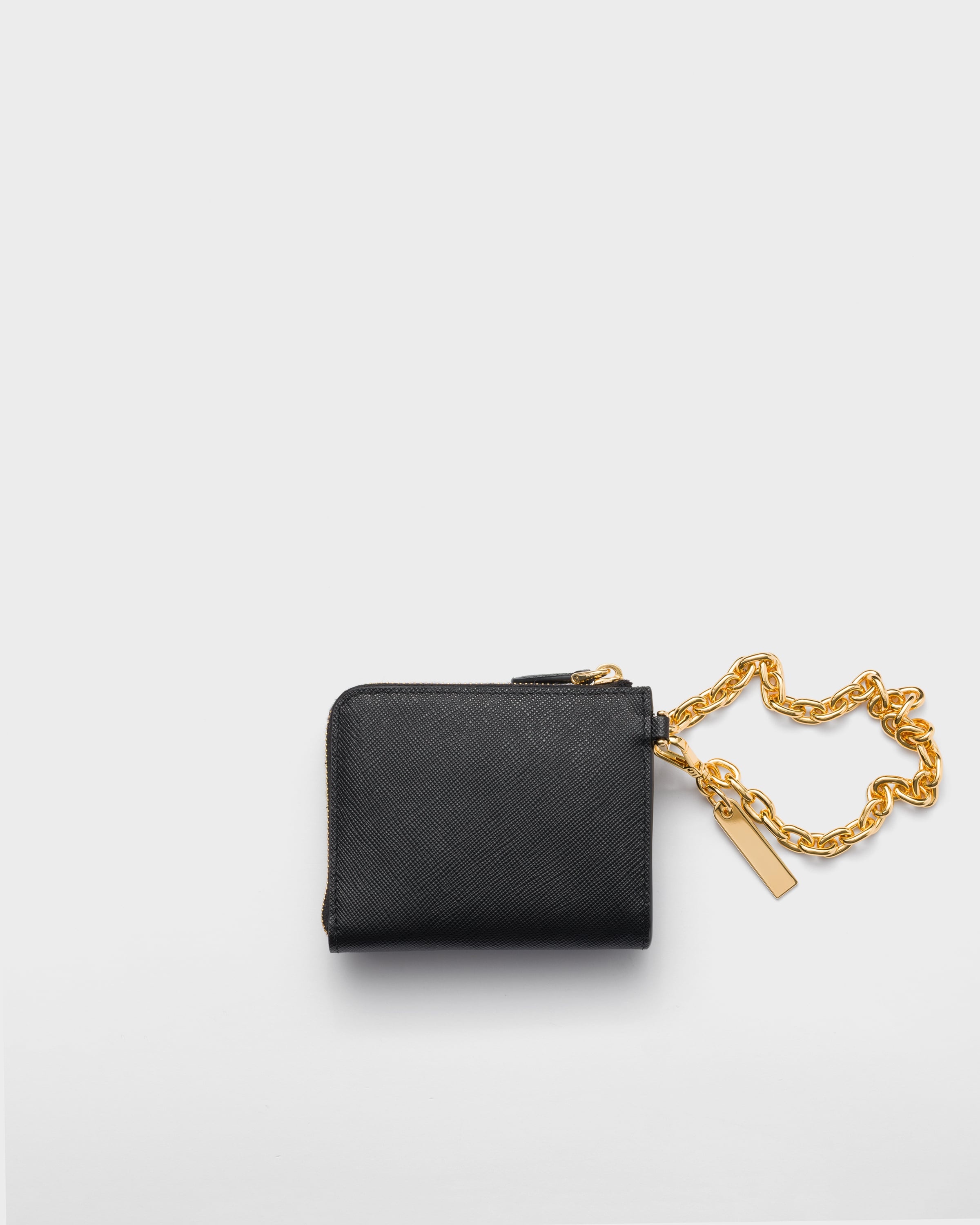 Small Saffiano leather zipper wallet - 3