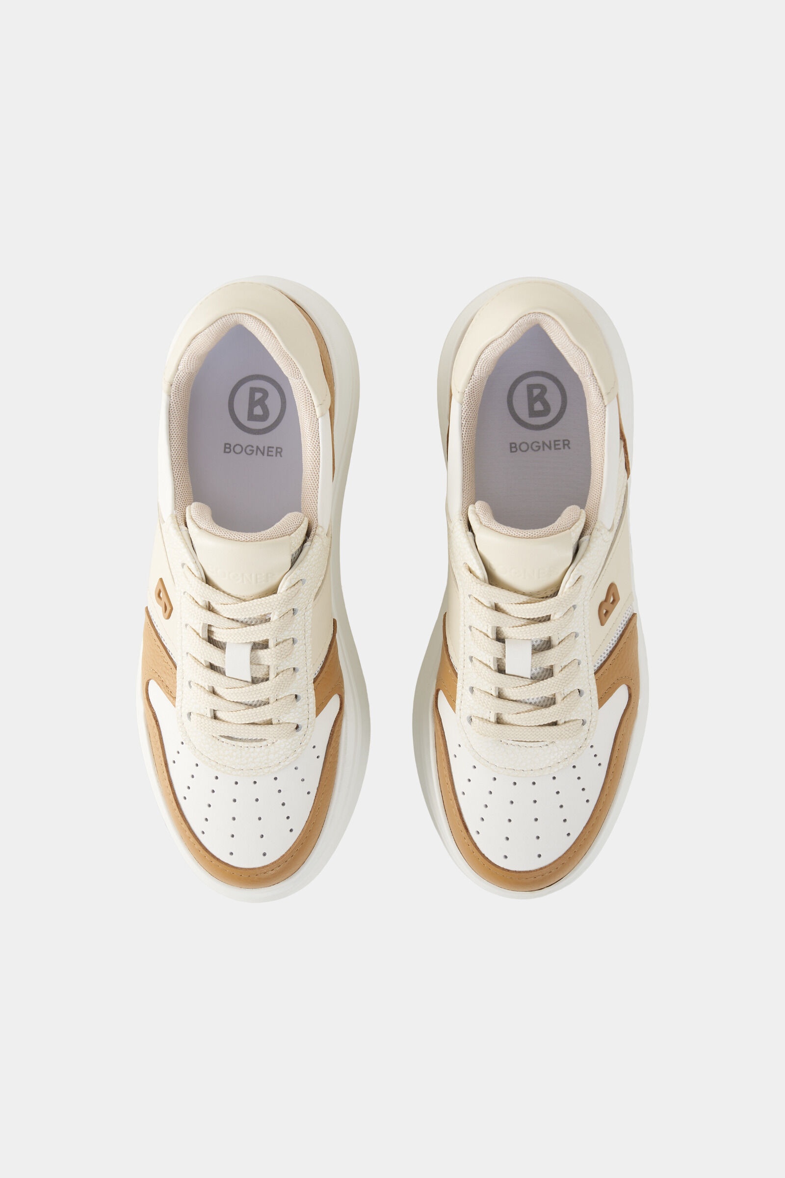 Sneaker New York in Cognac/Off-White - 6