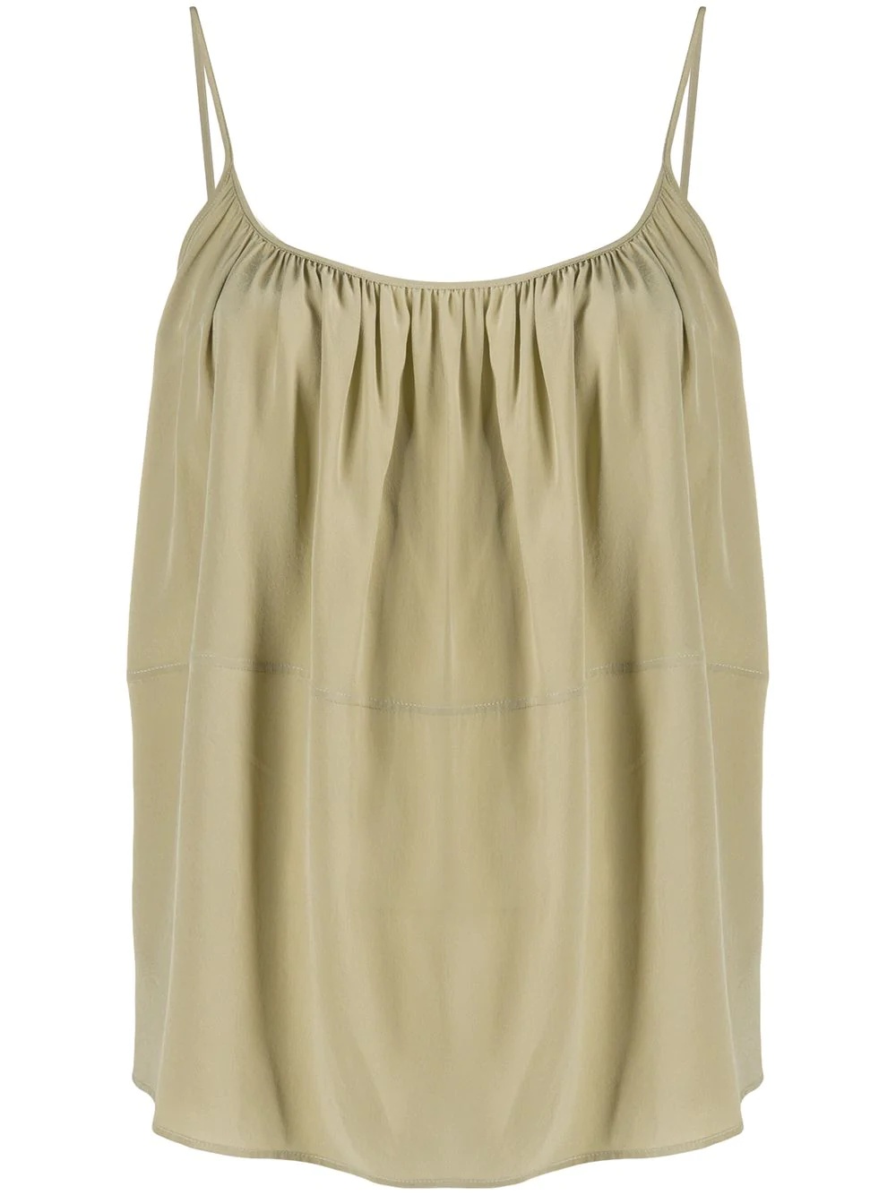 pleated silk camisole - 1