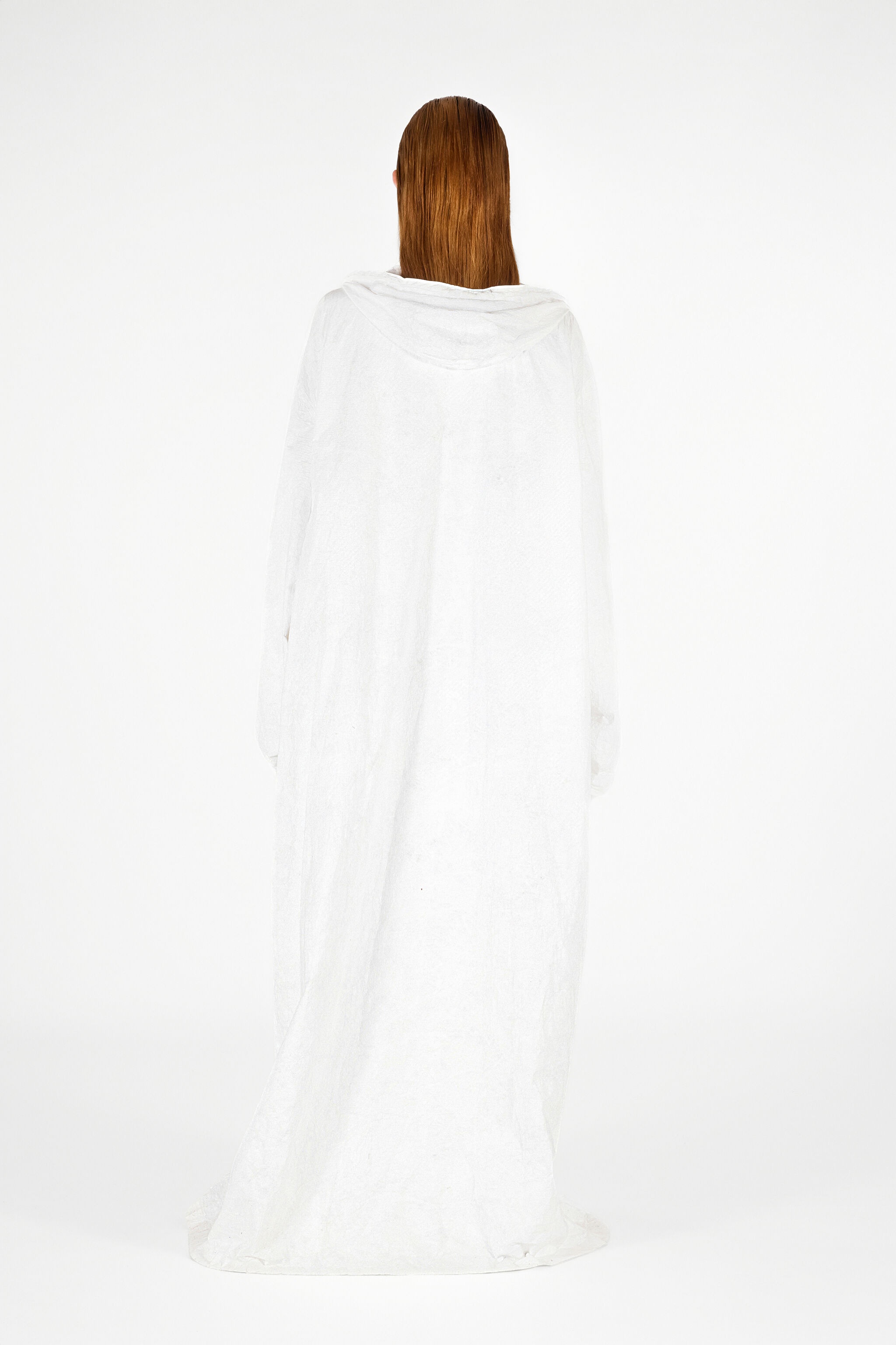 Wall Print Hooded Coat - 4