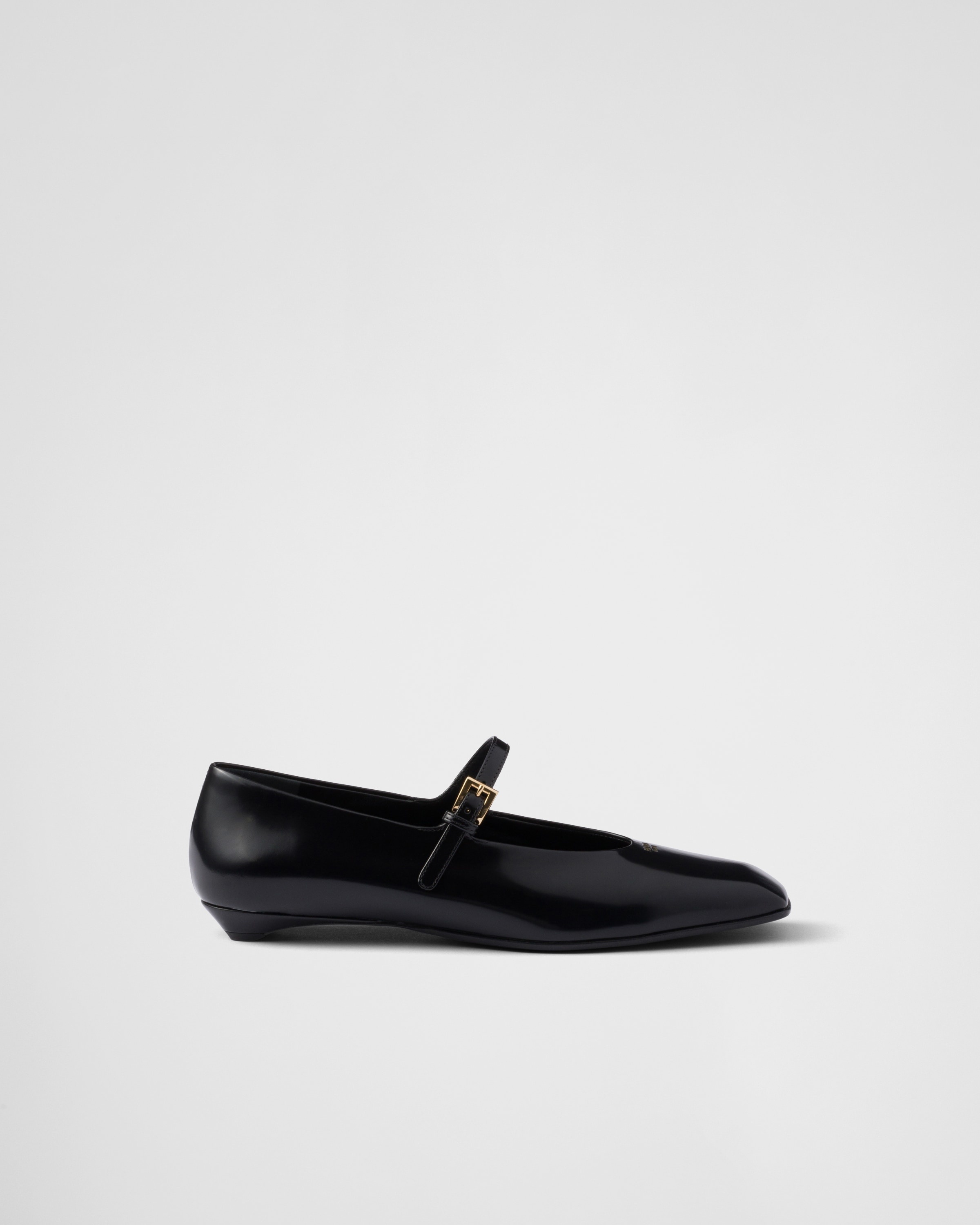 Brushed leather Mary Jane ballerinas - 2