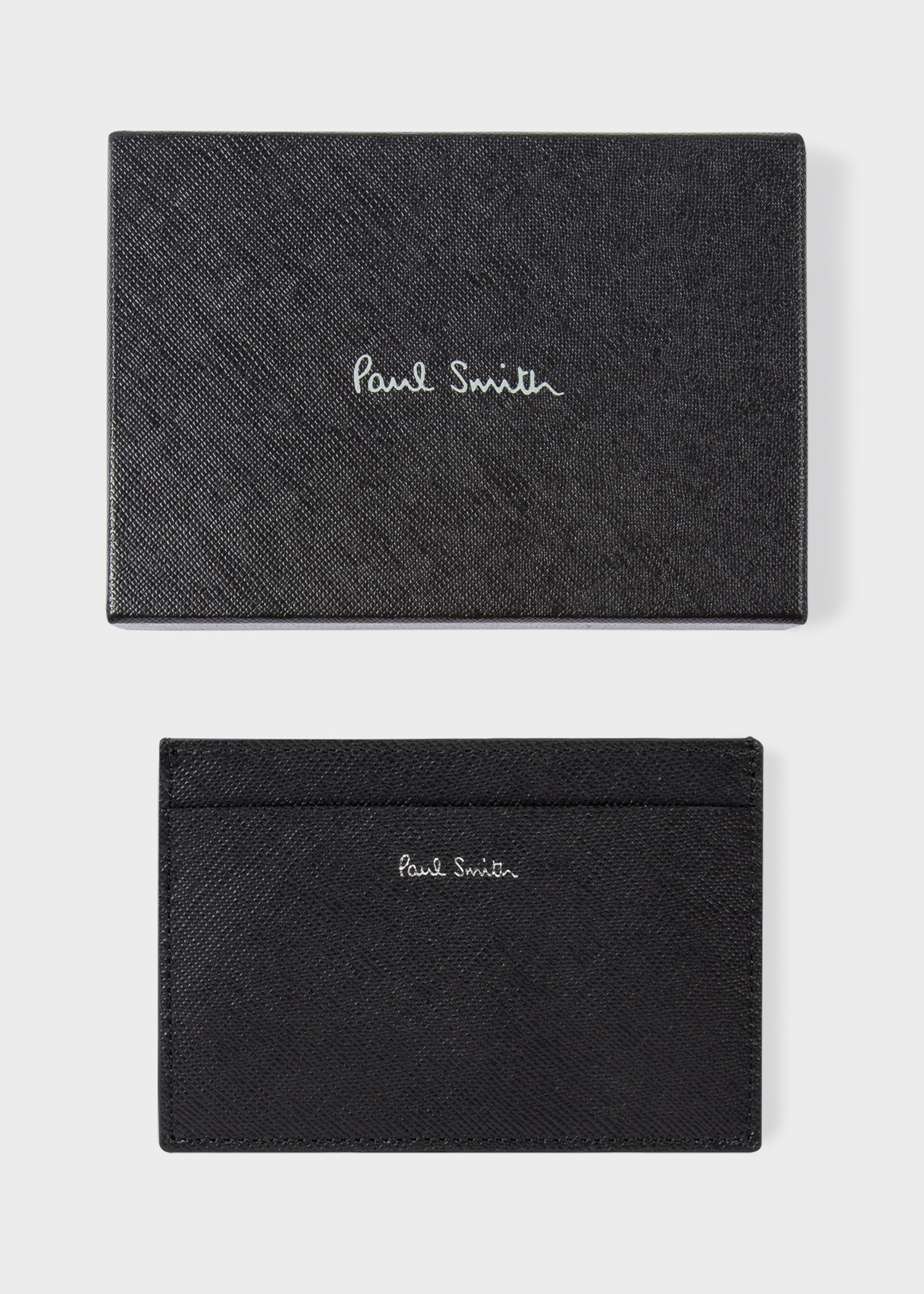'Mini Blur' Print Leather Card Holder - 5
