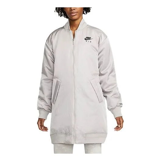 (WMNS) Nike Air Therma-FIT Synthetic-Fill Loose Mid-Length Stay Warm Jacket University Gray DD4641-0 - 1