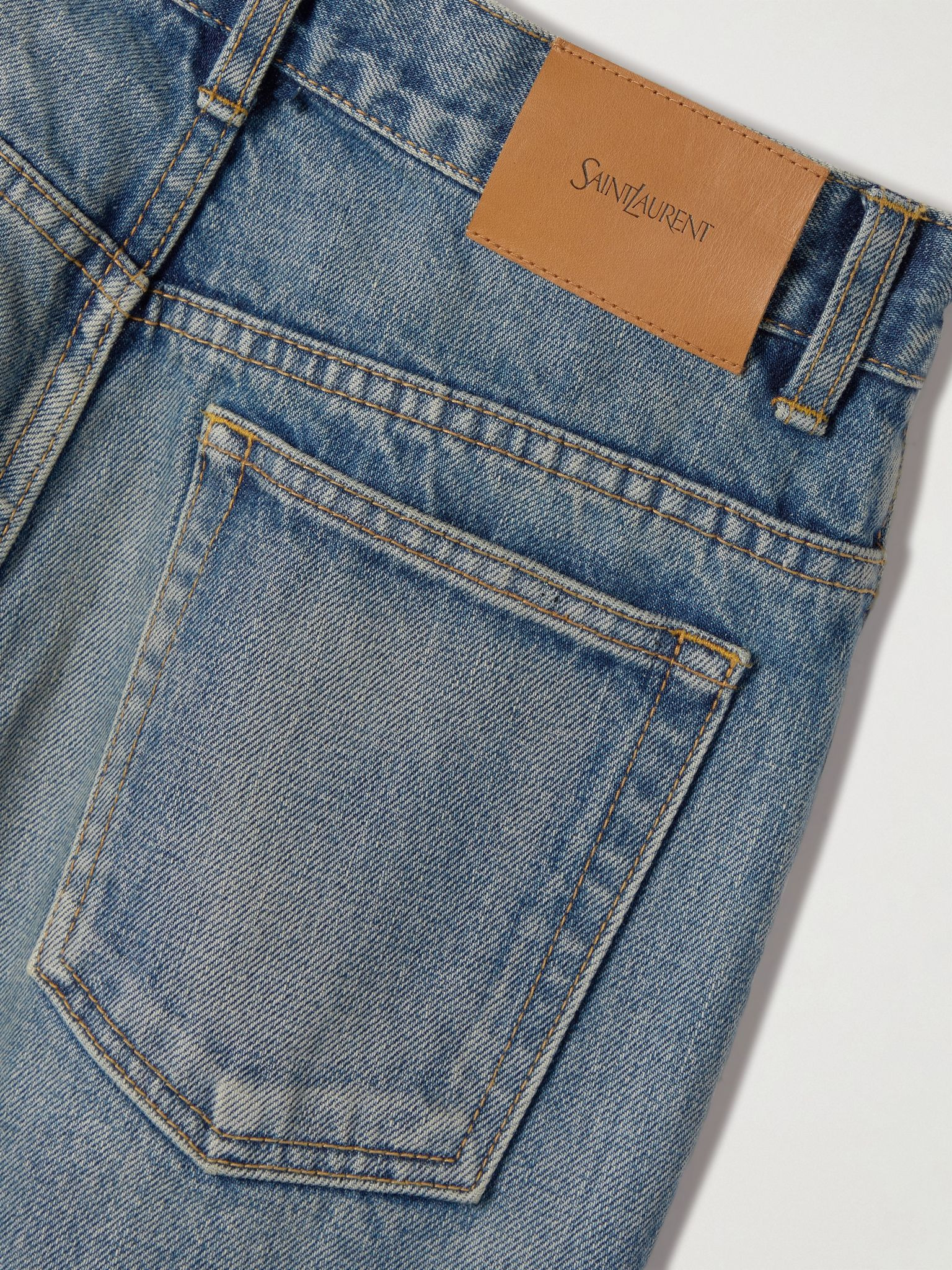 Mid-rise straight-leg jeans Blue - 6