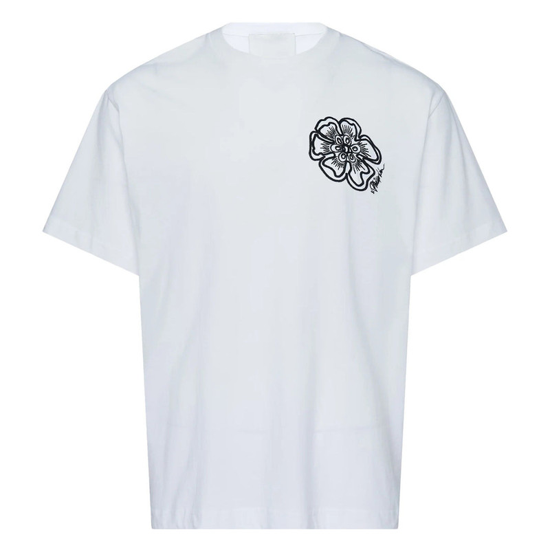 Flower Embroidered Tee 1