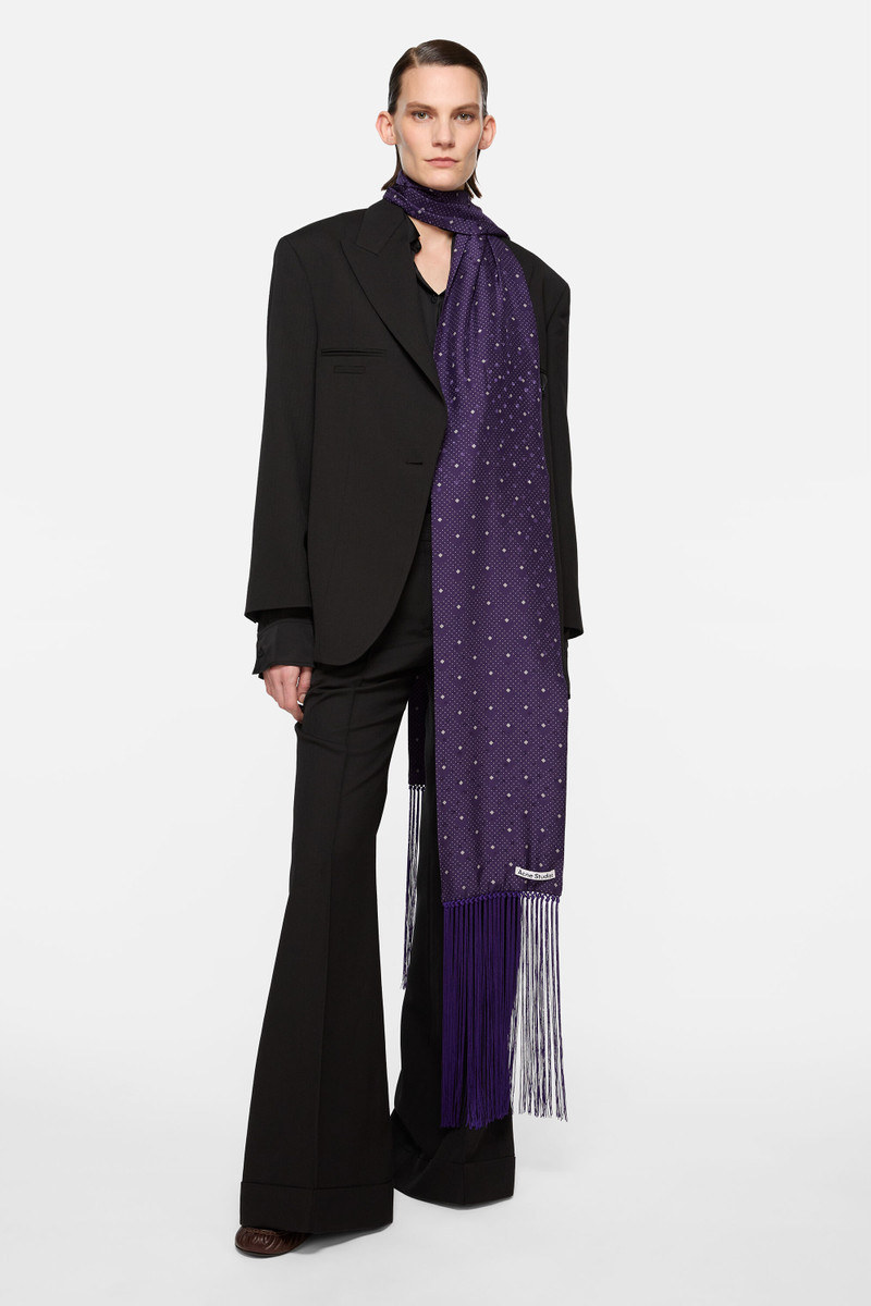 Acne Studios Silk scarf - Purple outlook