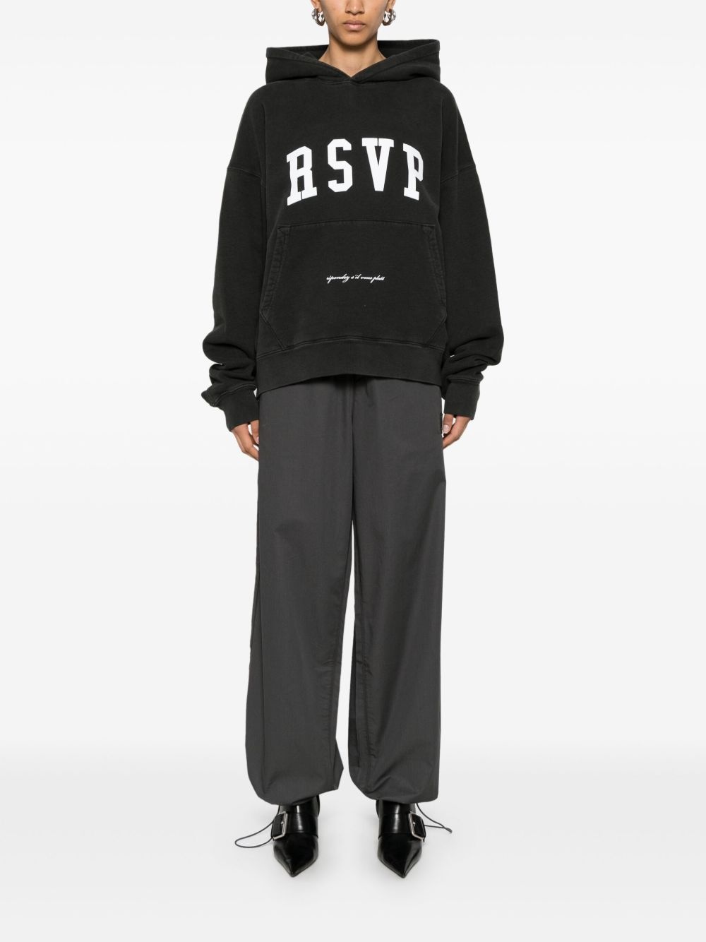 x RSVP logo-print hoodie - 2