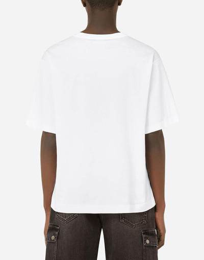 Dolce & Gabbana Cotton T-shirt with DG logo outlook