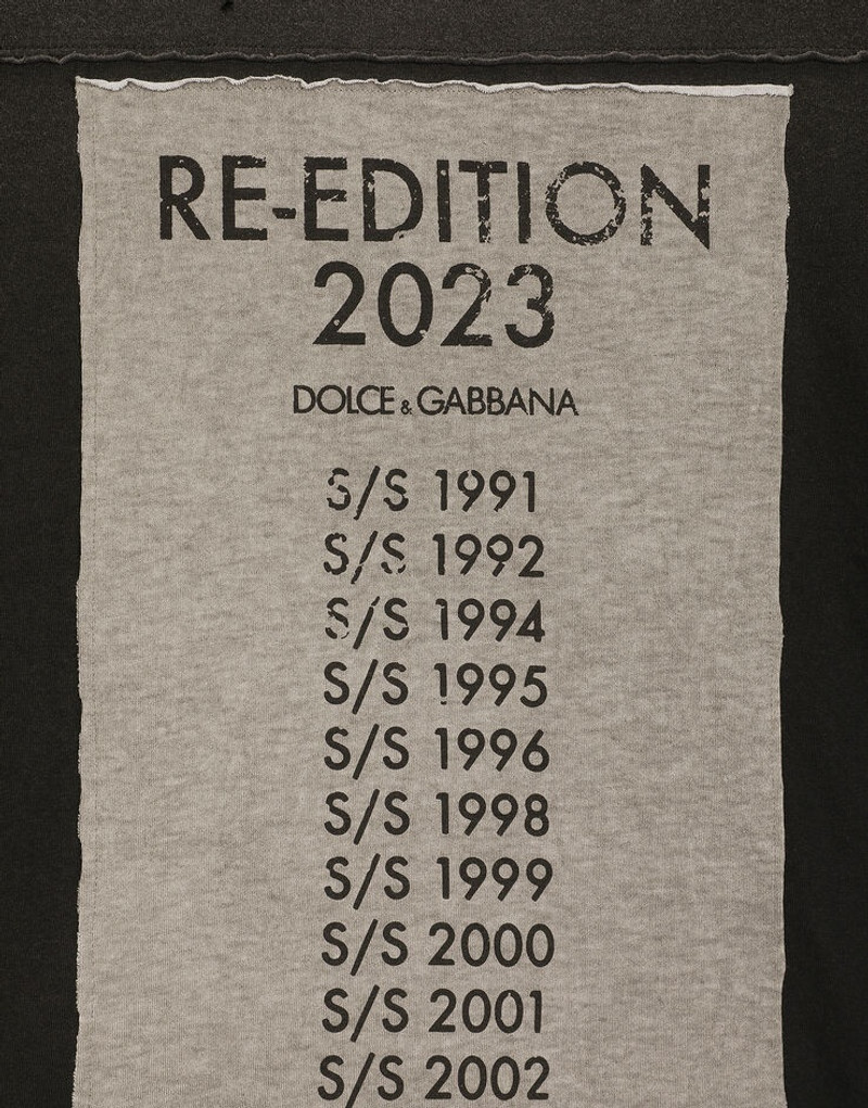 Cotton round-neck T-shirt with Re-Edition patch 3