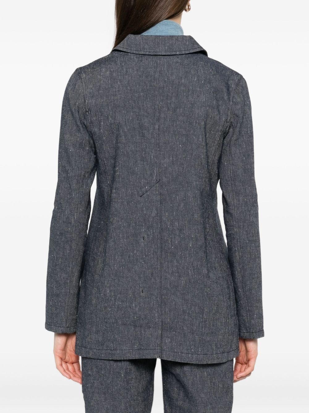 Robin button-fastening blazer - 4