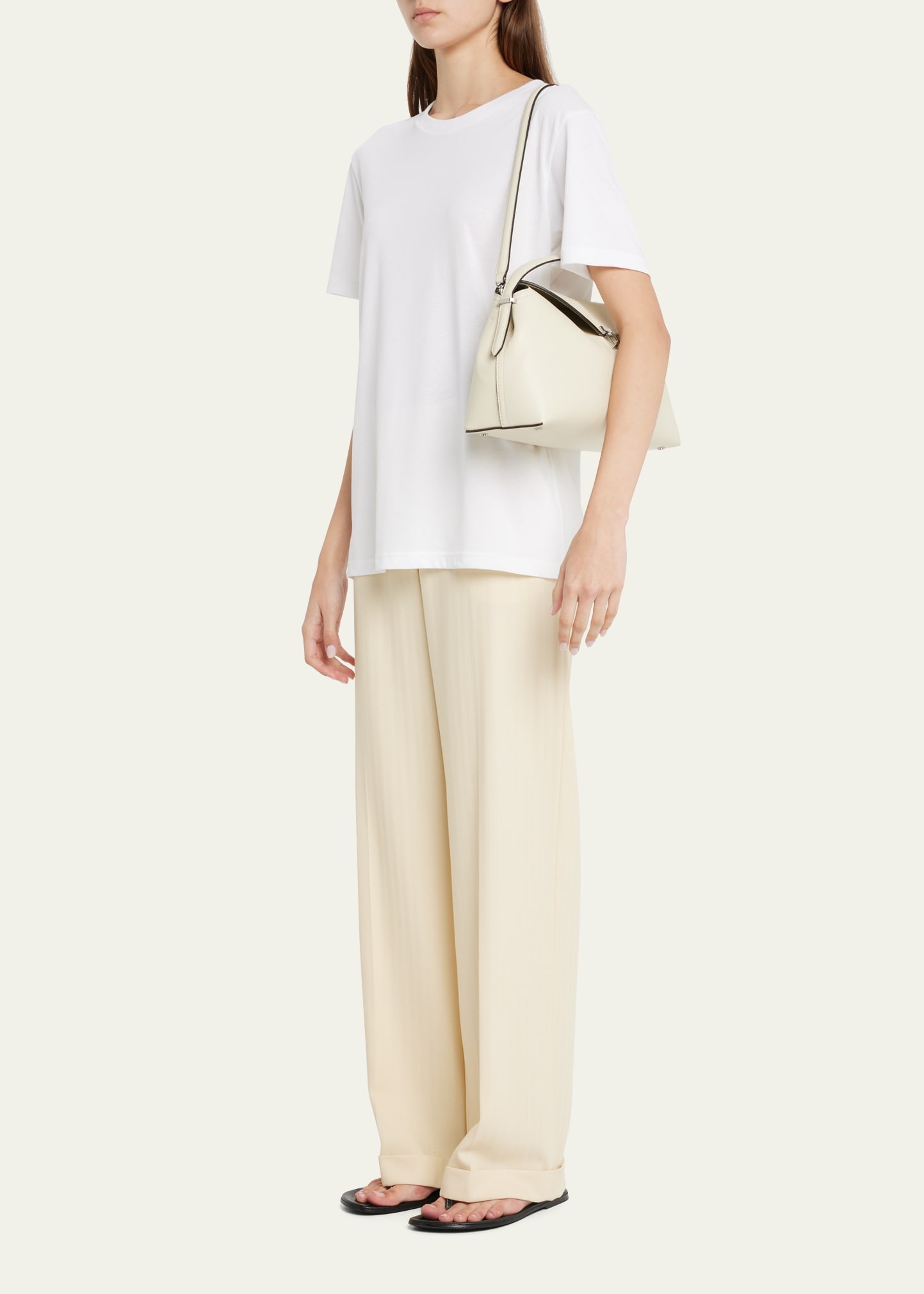 T-Lock Leather Top-Handle Bag - 5