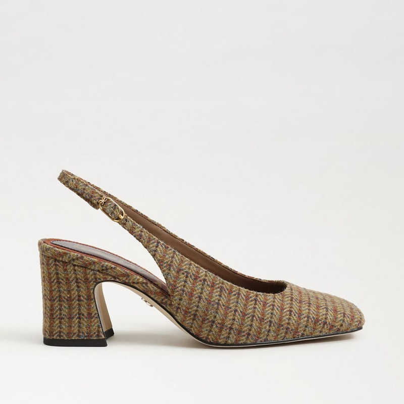 Lucille Block Heel Slingback 1