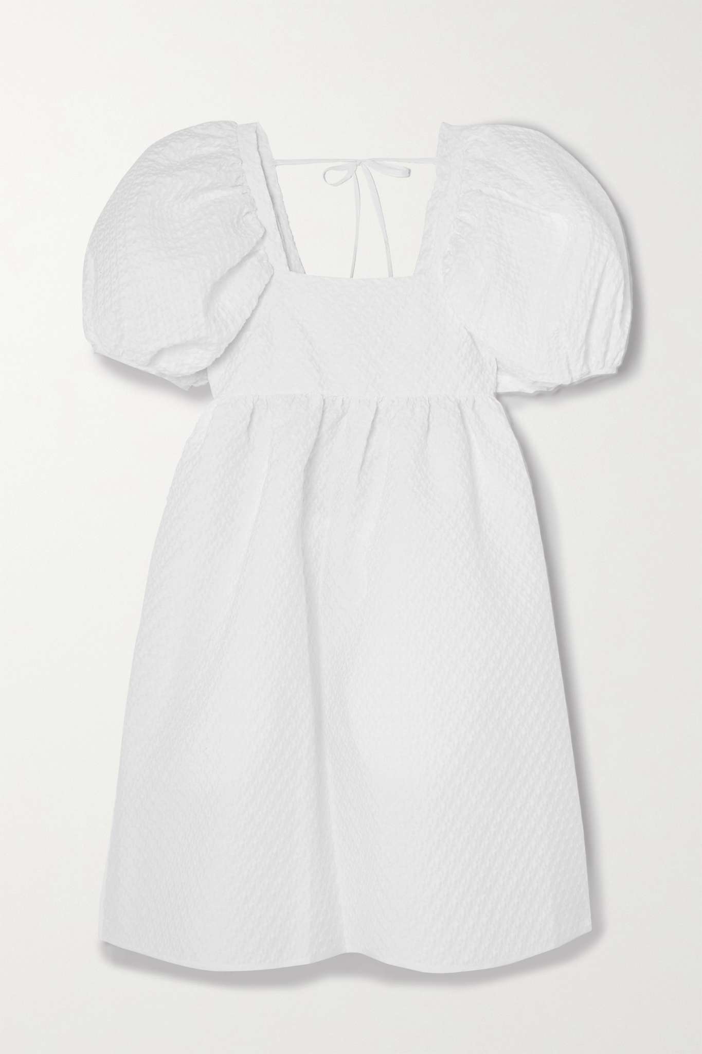 Tilde cotton-blend cloqué mini dress - 1