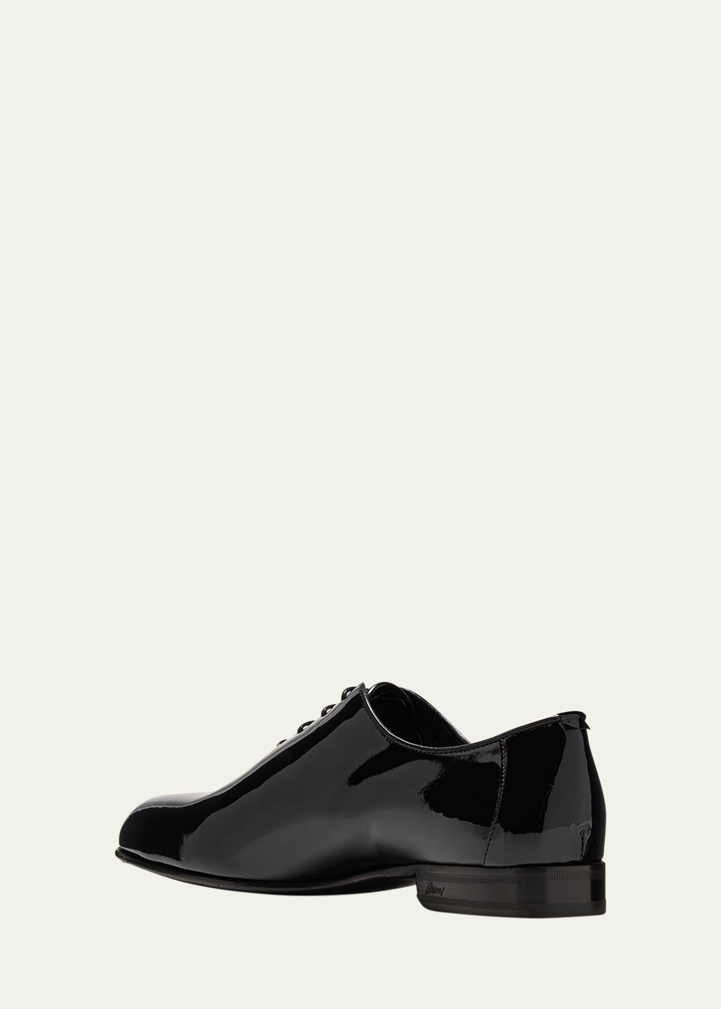 Men's Patent Lace-Up Oxford Loafers - 4