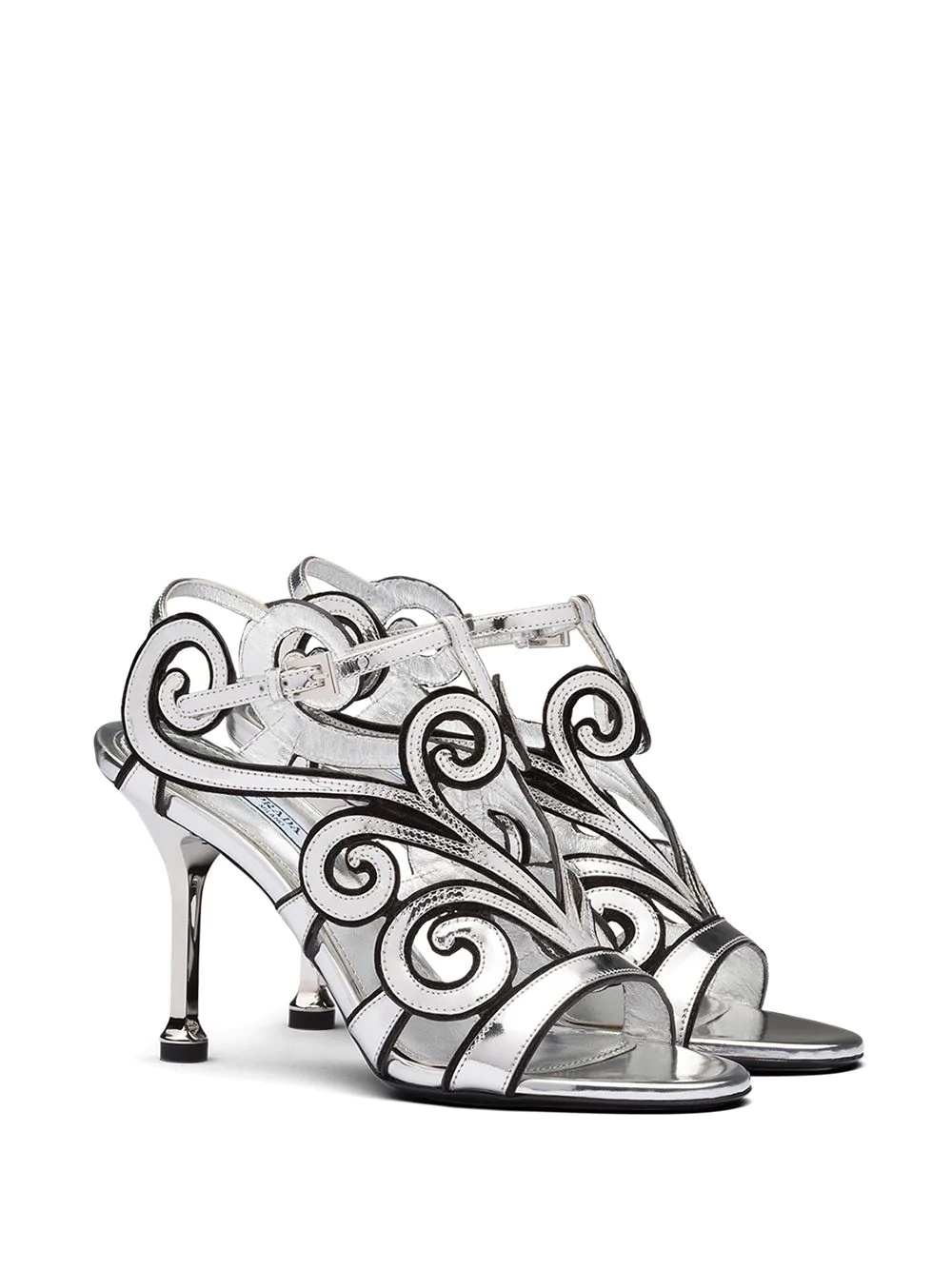 baroque-style ankle strap sandals - 2