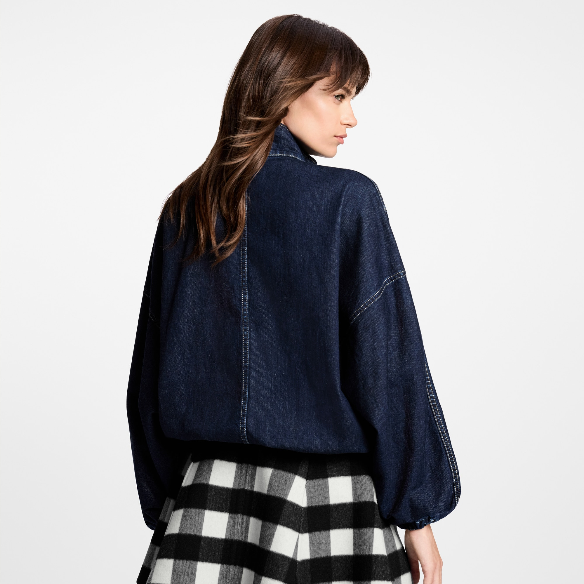 Denim Zip-Up Jacket - 7