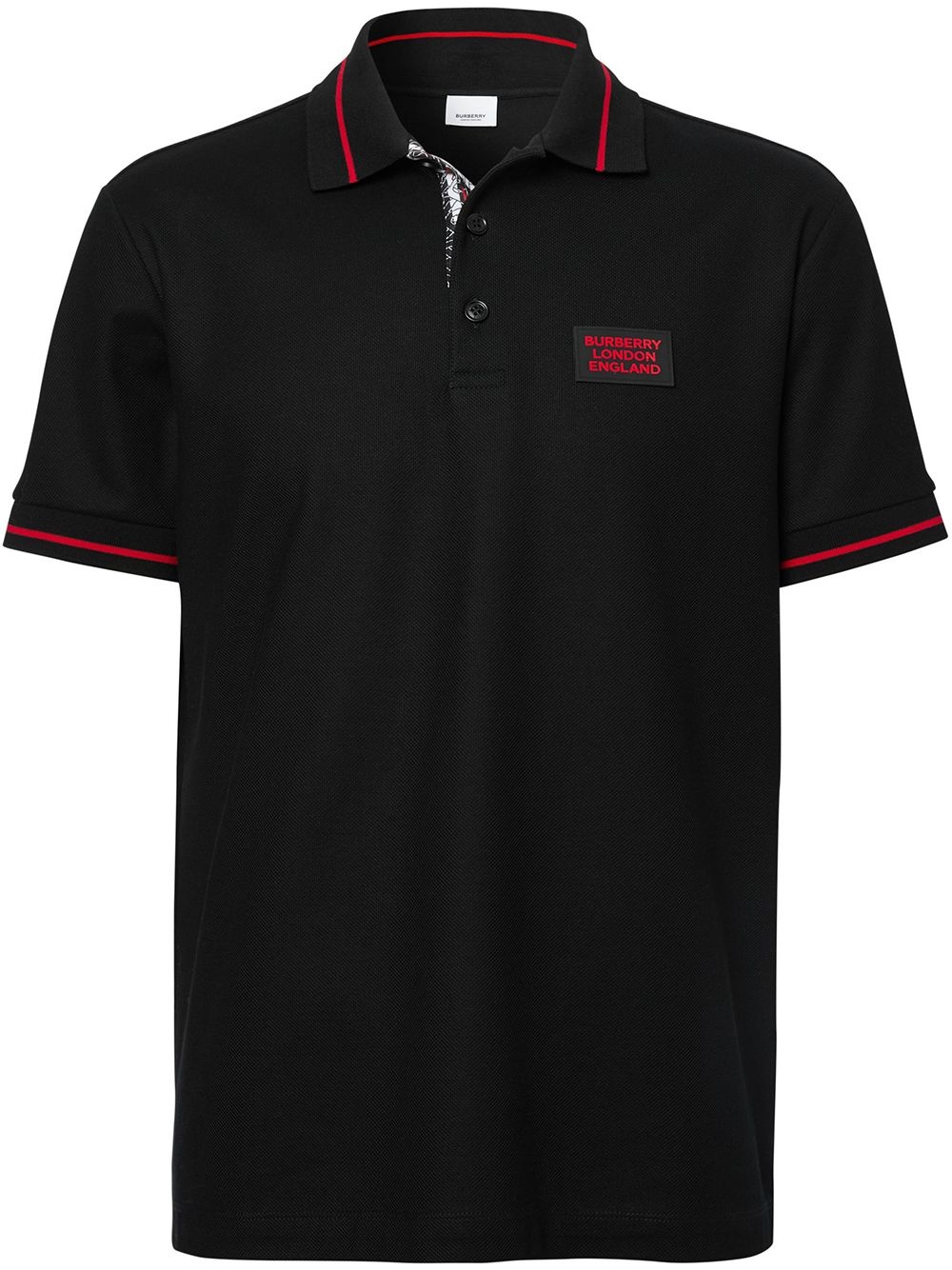 logo appliqué polo shirt - 1