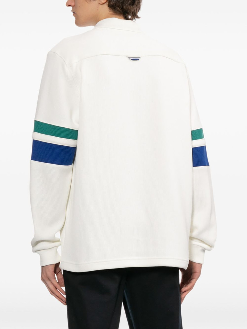 logo-embroidered long-sleeve polo shirt 4