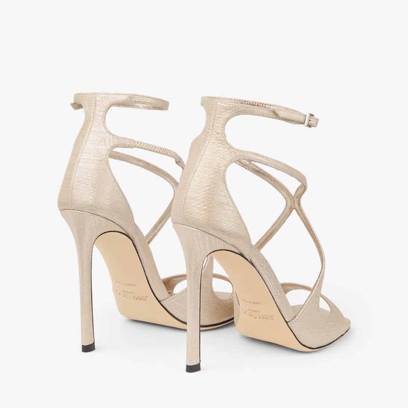 JIMMY CHOO Azia 110
Gold Metallic Leather Sandals outlook