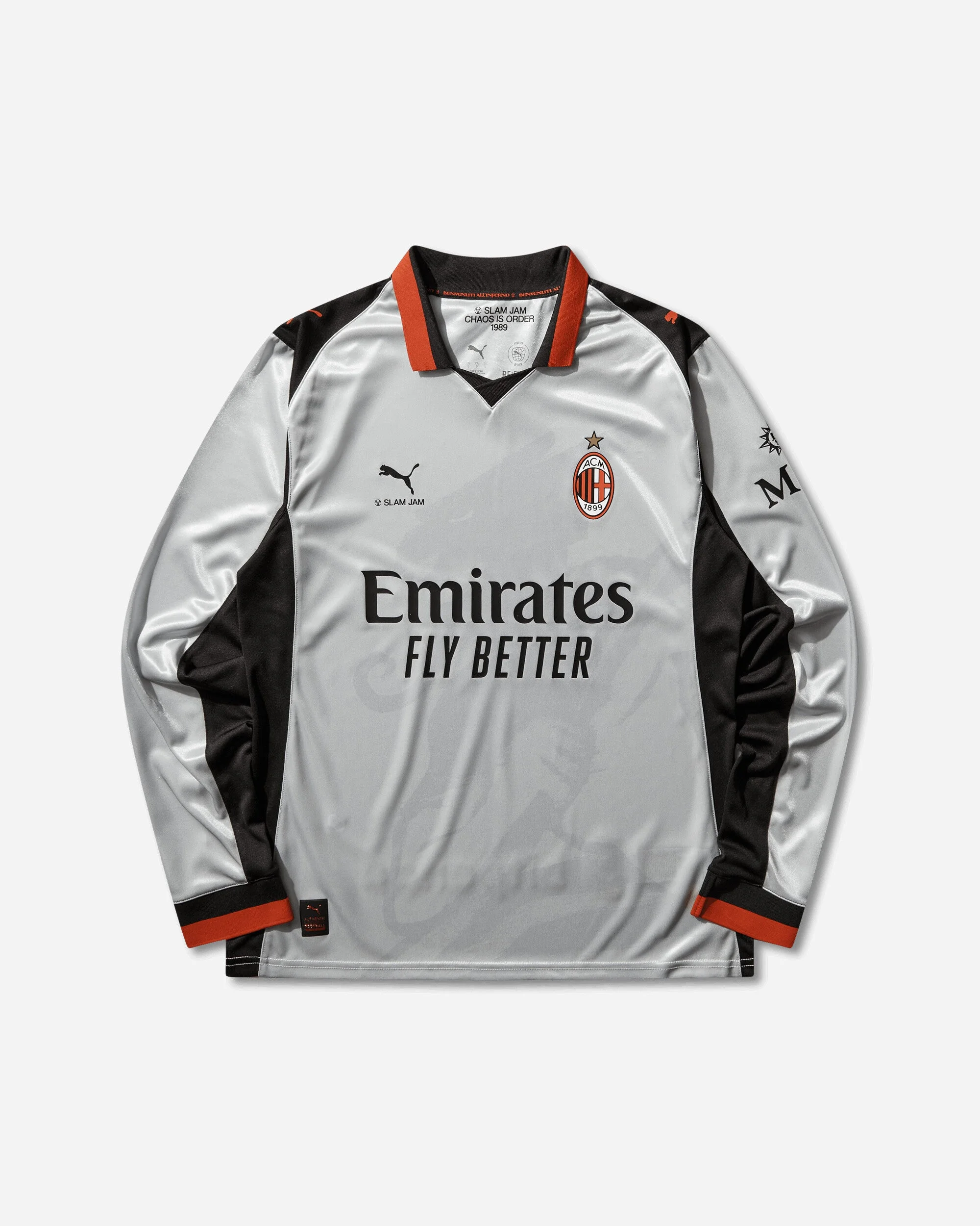 AC Milan x Slam Jam Longsleeve Jersey Grey - 1