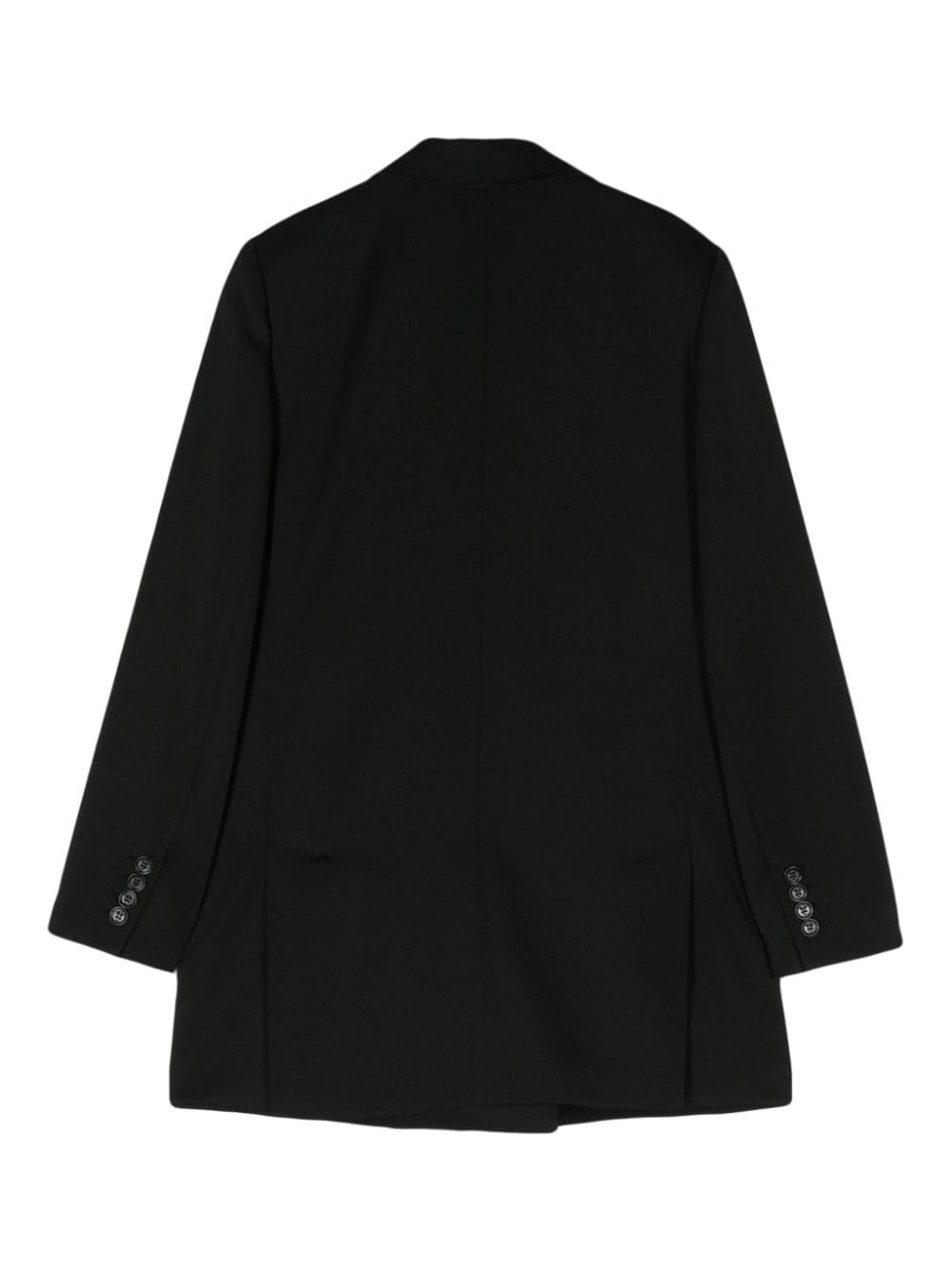 double-breasted wool-blend blazer - 2