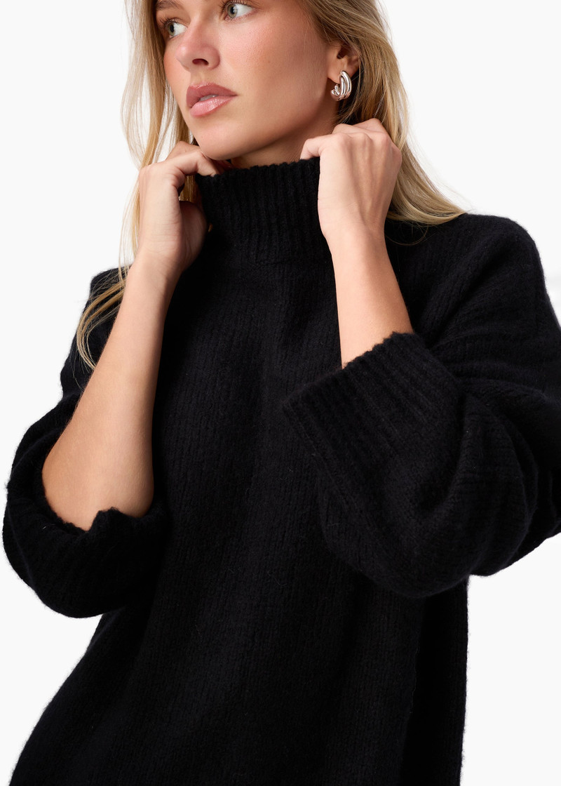 CATHERINE CASHMERE BLEND SWEATER BLACK 3
