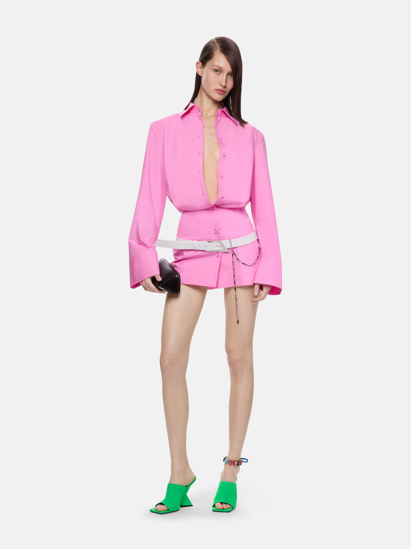 THE ATTICO ''MARGOT'' NEON PINK MINI DRESS outlook