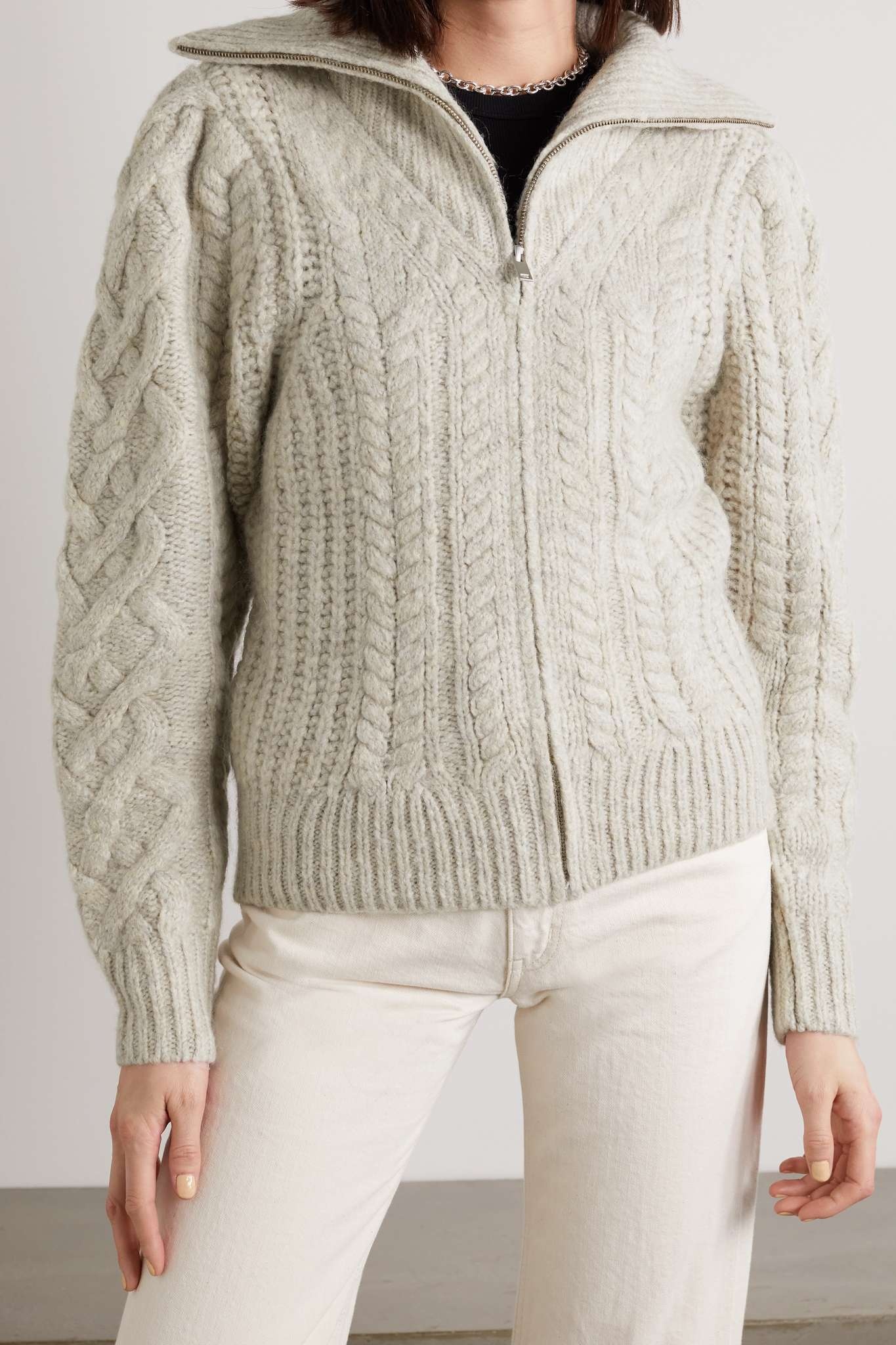 Rebeca cable-knit cardigan - 3