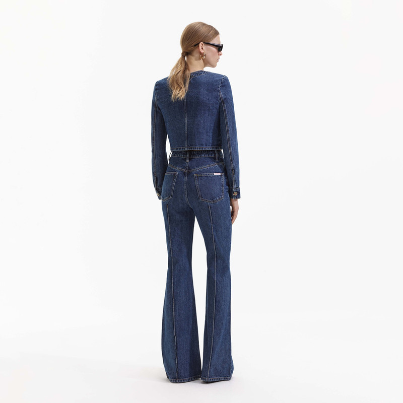self-portrait Buttoned Denim Jacket outlook