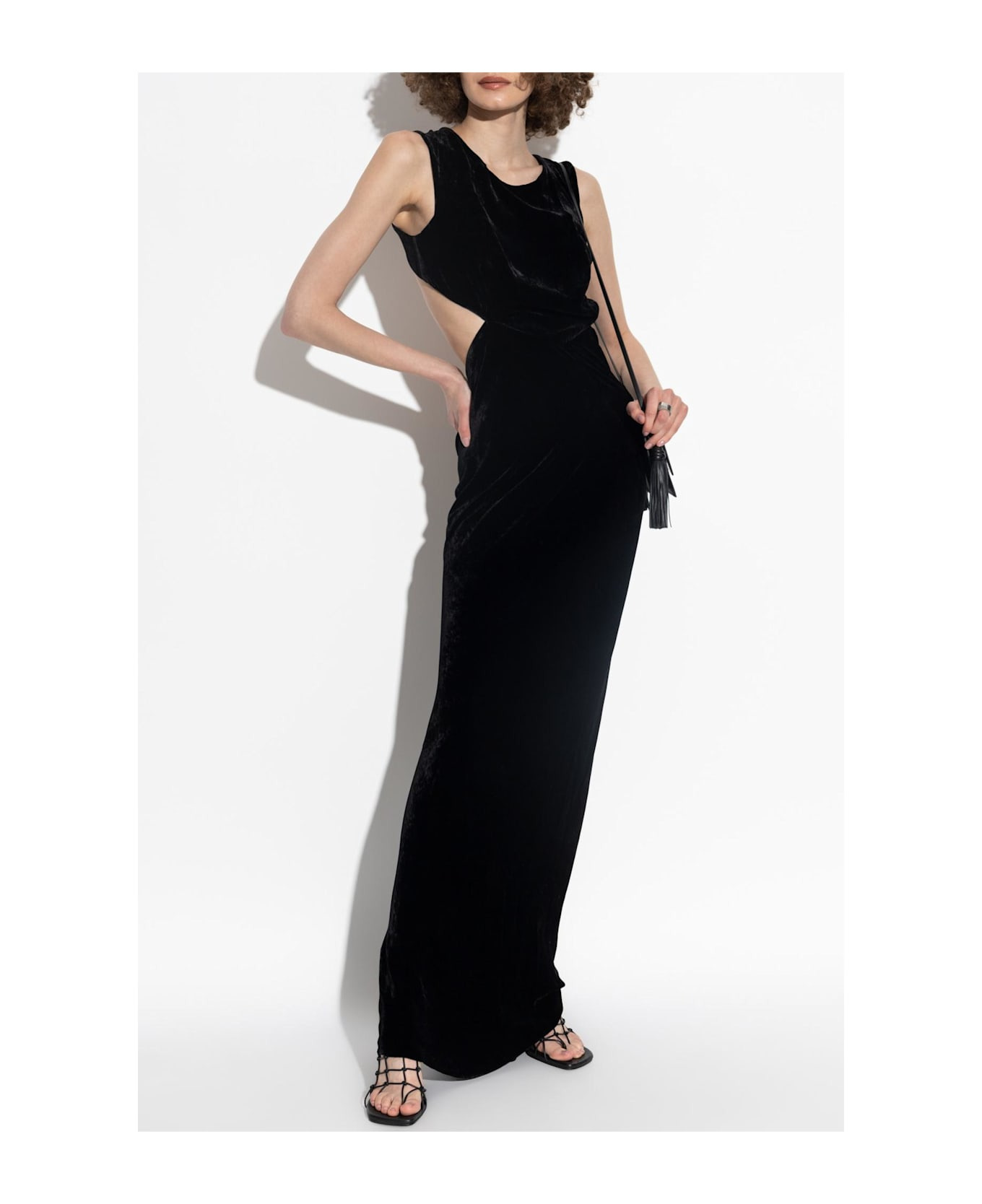 Rick Owens Sleeveless Velvet Dress - 2