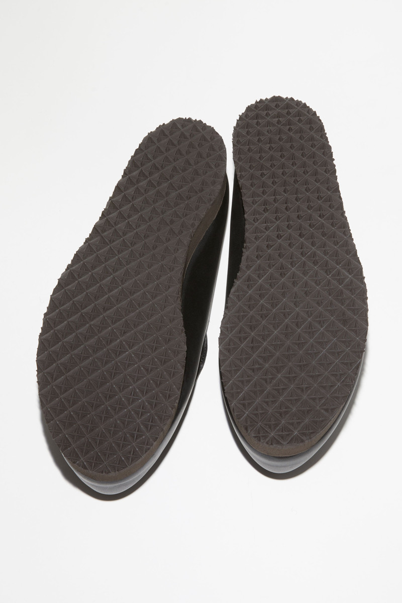 Leather slip-on shoes - Black 4