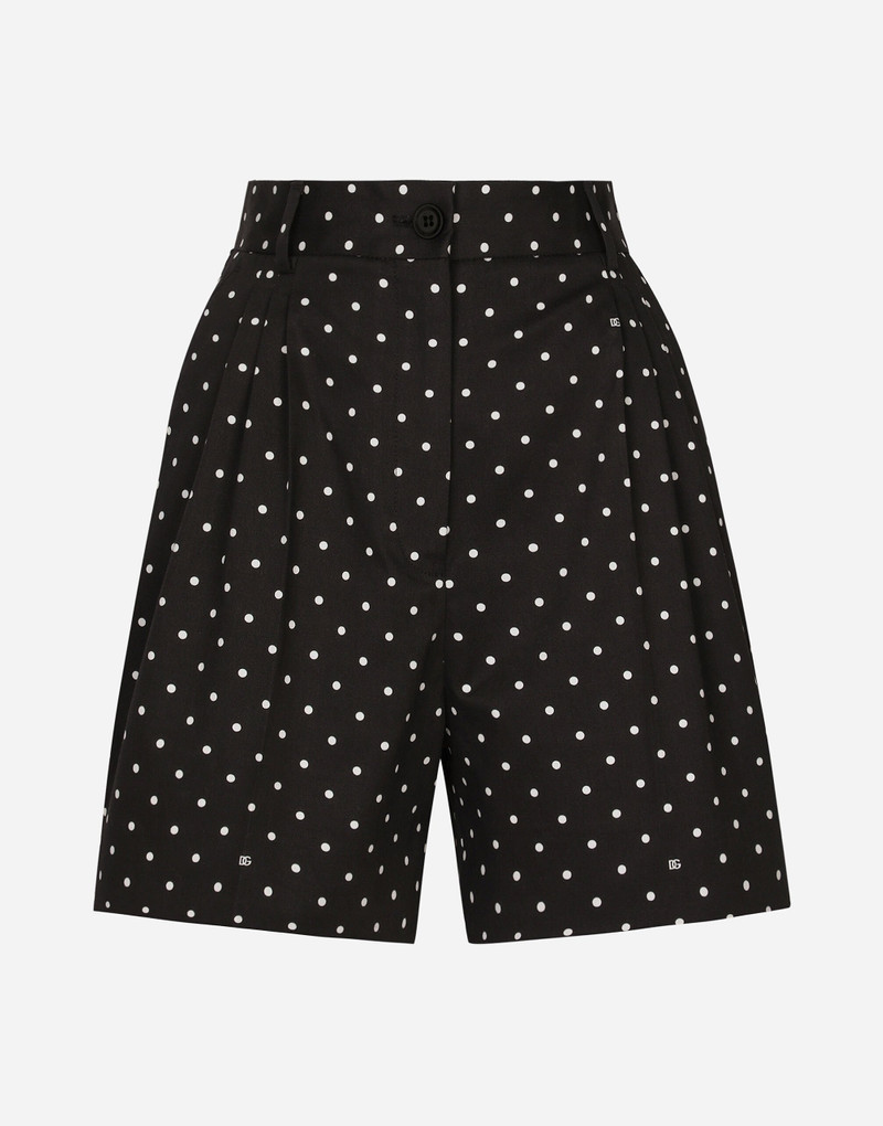 Polka-dot cotton shorts 1