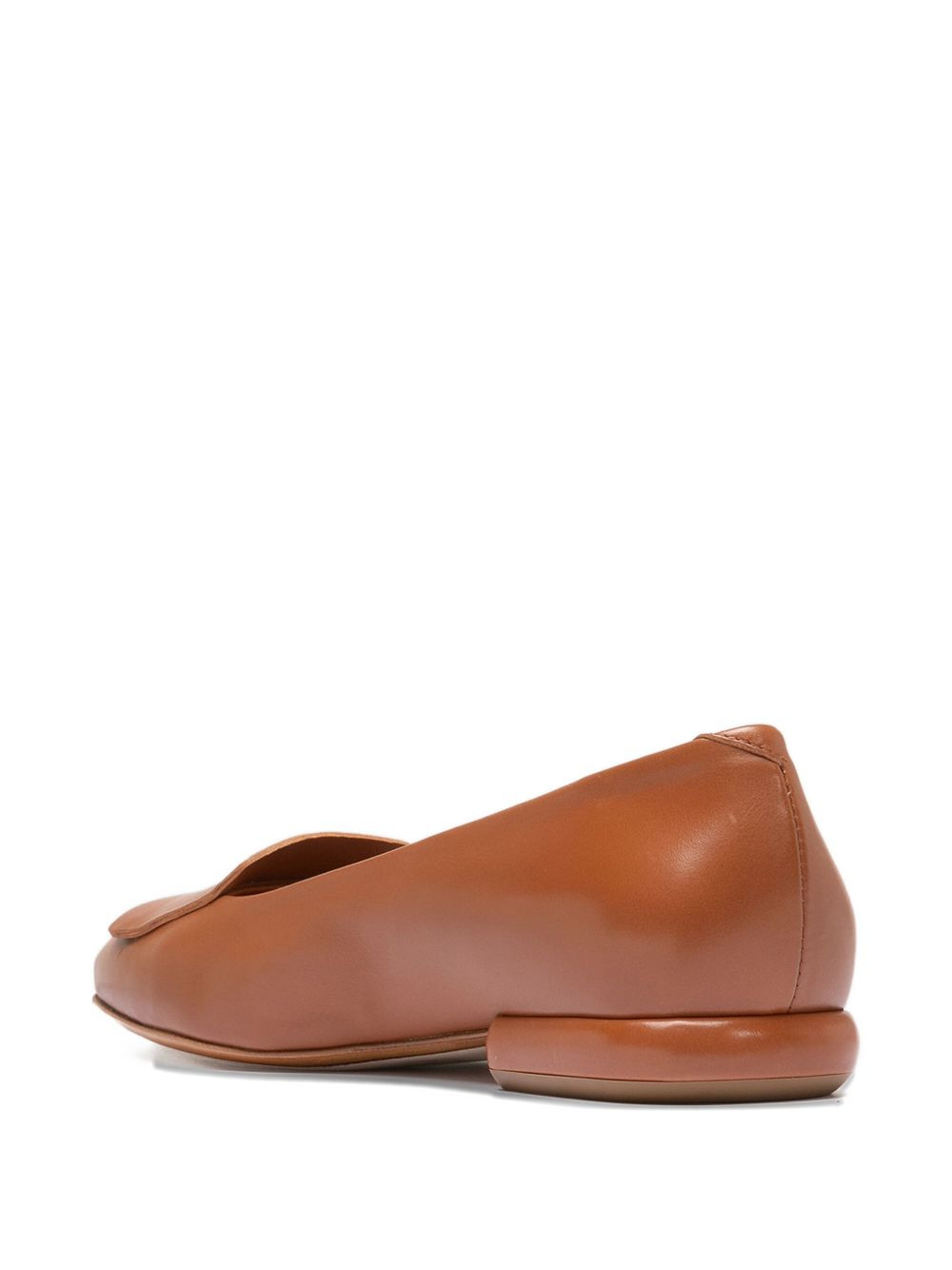 leather flat pumps - 3