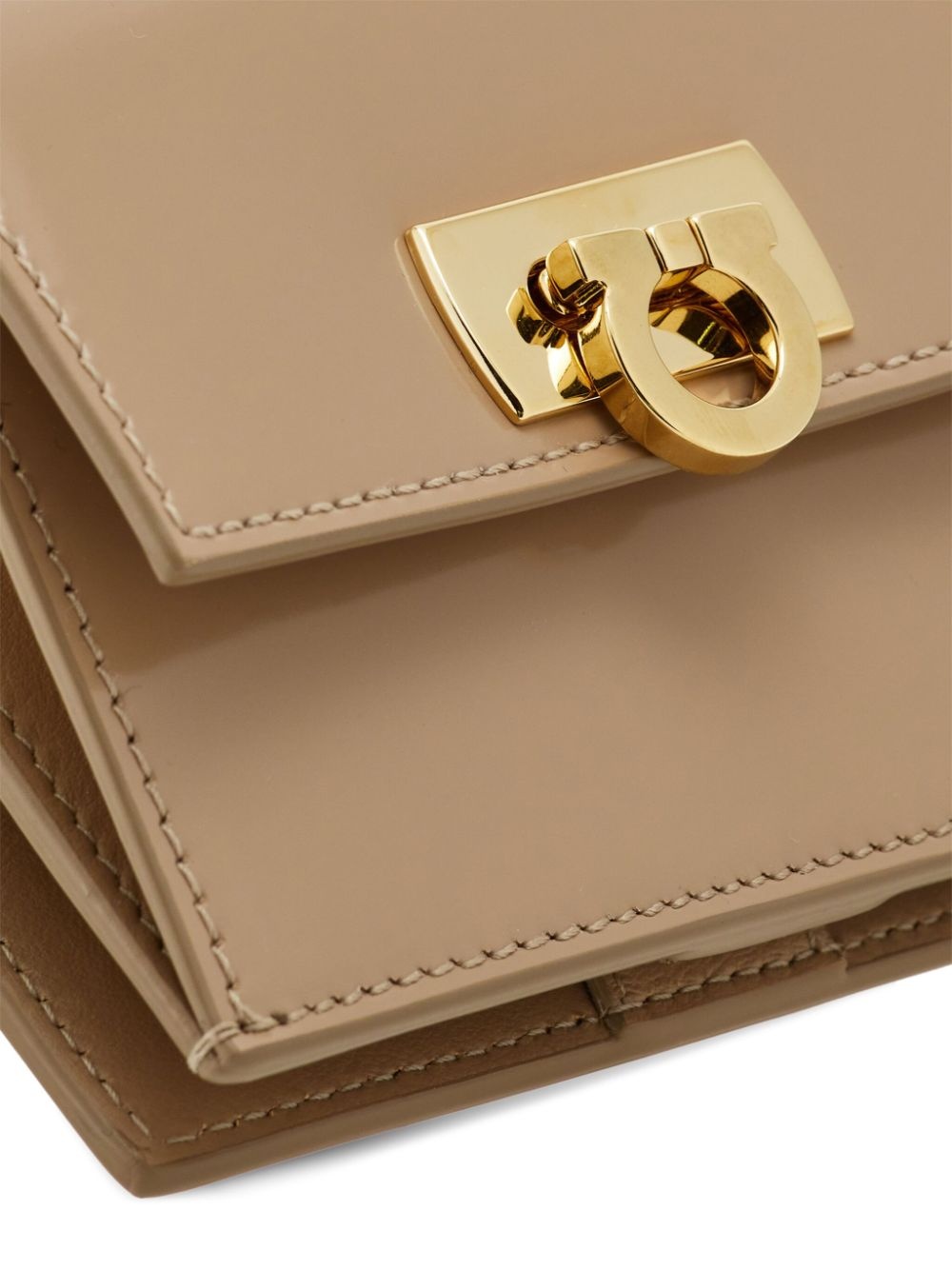 Gancini-buckle leather wallet - 4
