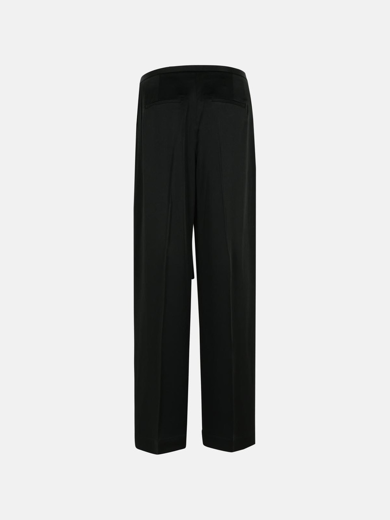 RÓHE BLACK ACETATE BLEND TROUSERS outlook