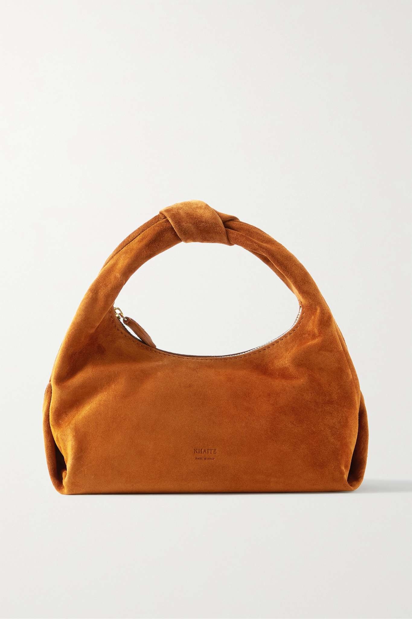 Beatrice small knotted suede tote - 1