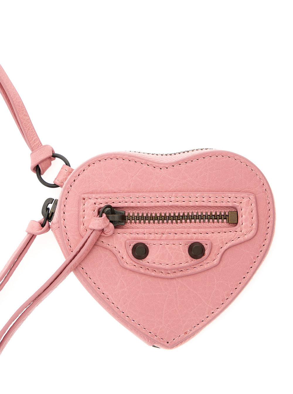 Balenciaga Women 'Le City' Pink Keychain With Heart Shaped Charm In Leather Woman - 2