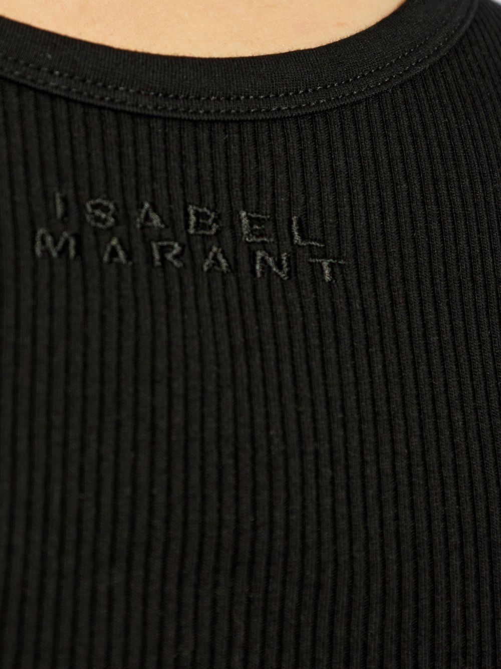Thea logo-embroidered vest - 5