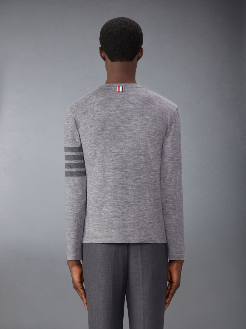 Thom Browne Wool Jersey 4-Bar Tee outlook